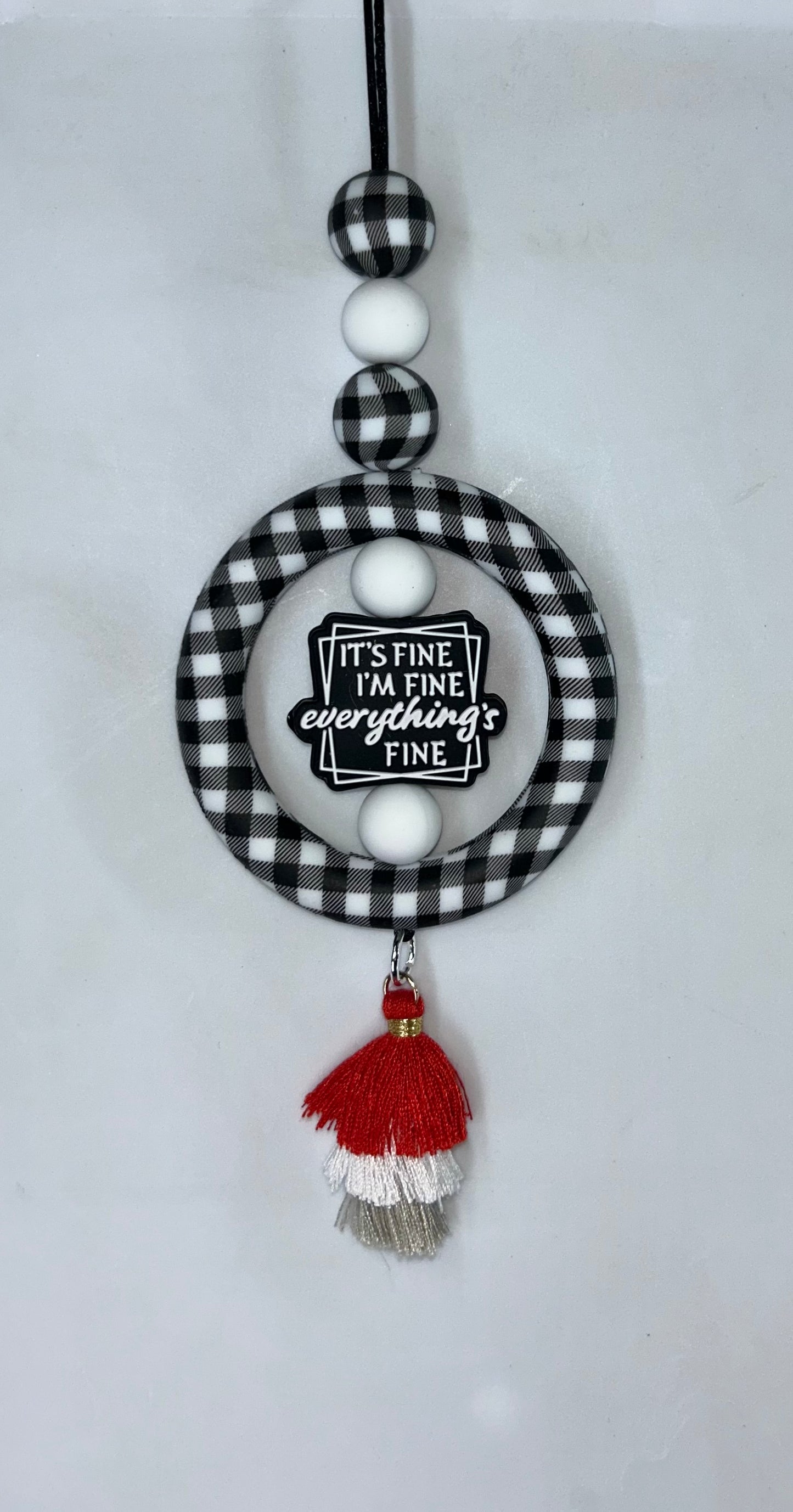 It's Fine I'm Fine Everything's Fine Car Charm