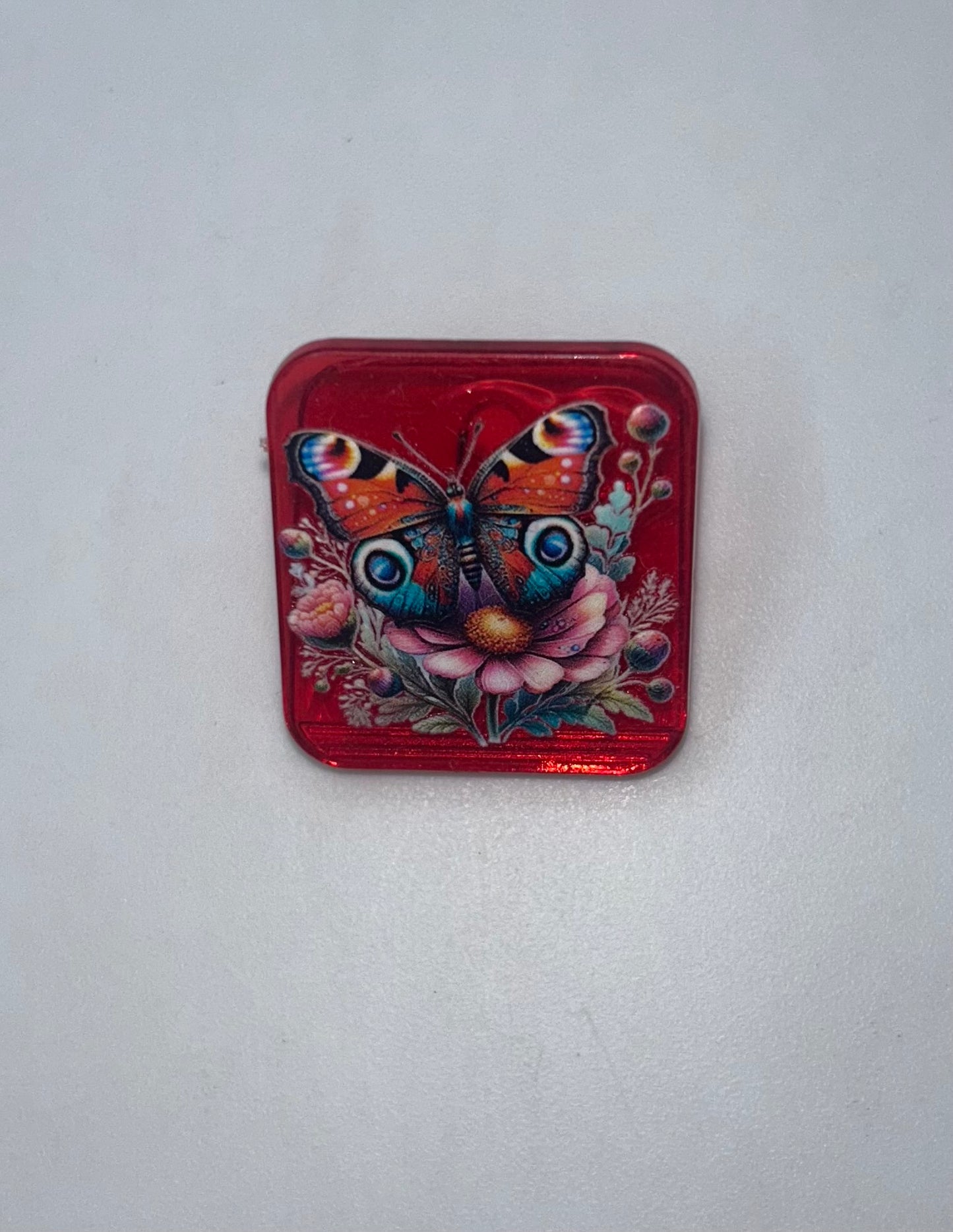 Red Butterfly Clip