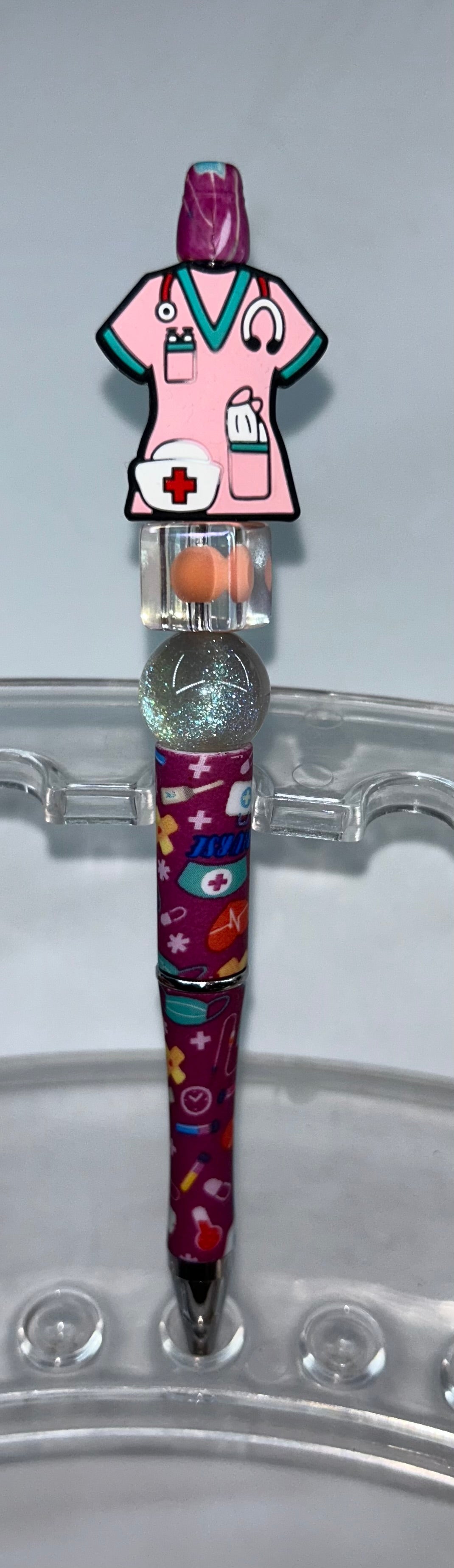Pink Scrubs Nurse Pen