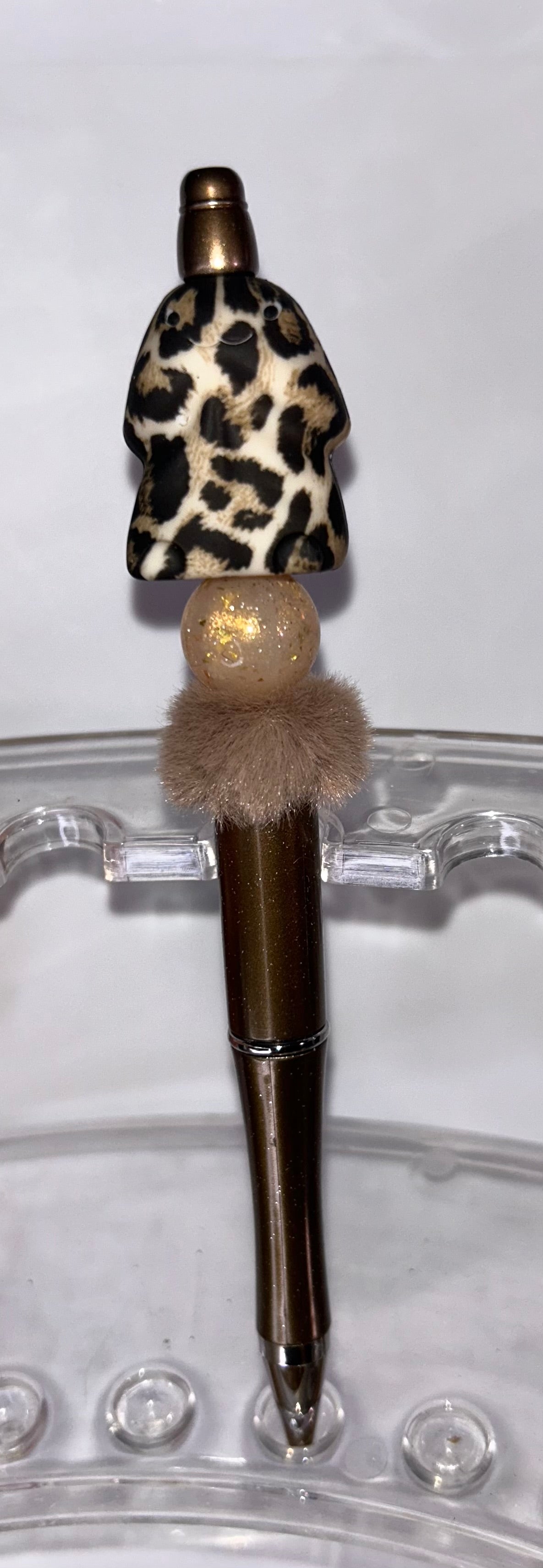 Leopard Print Brown Pen