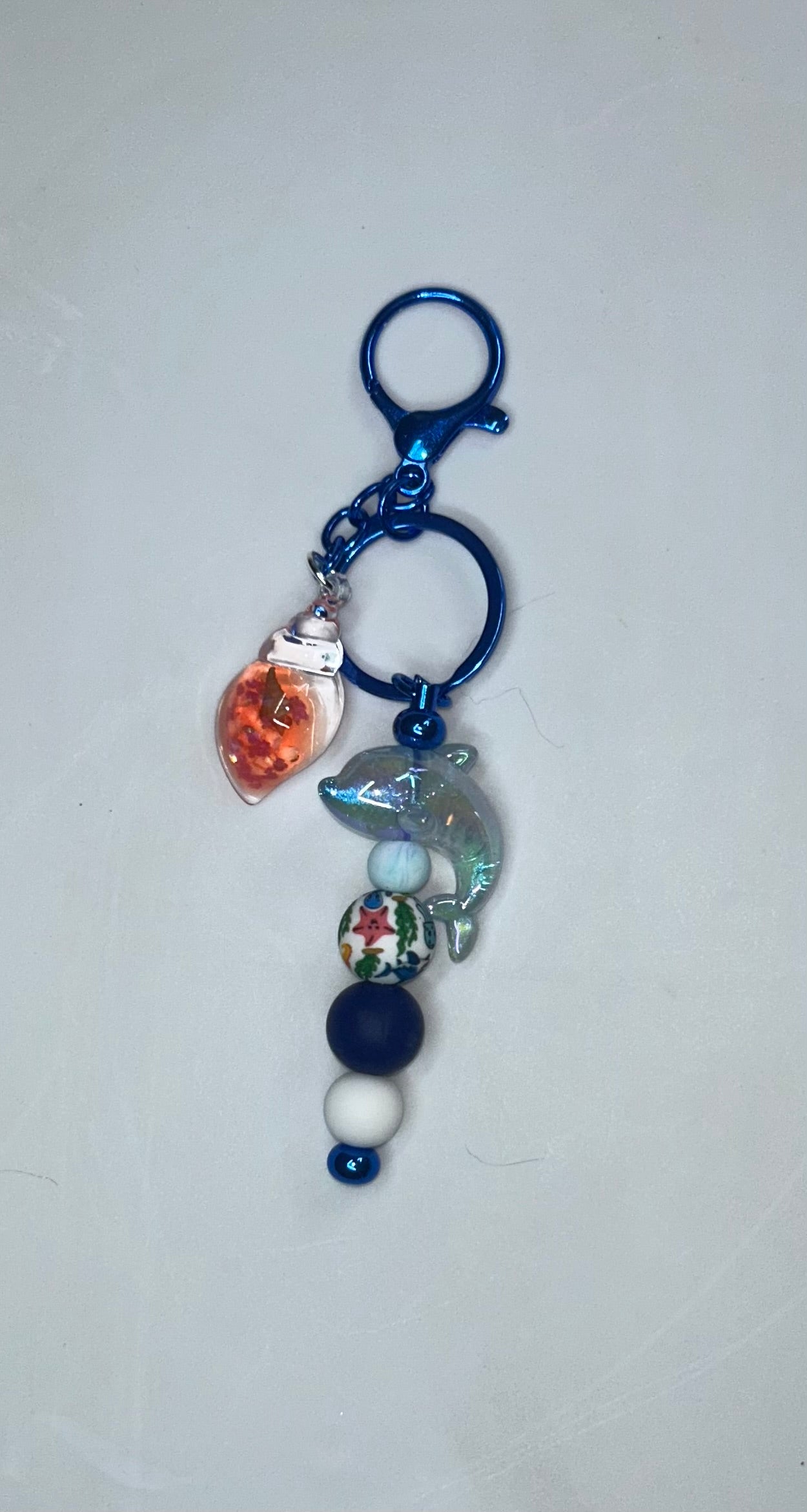 Dolphine Shell Key Chain