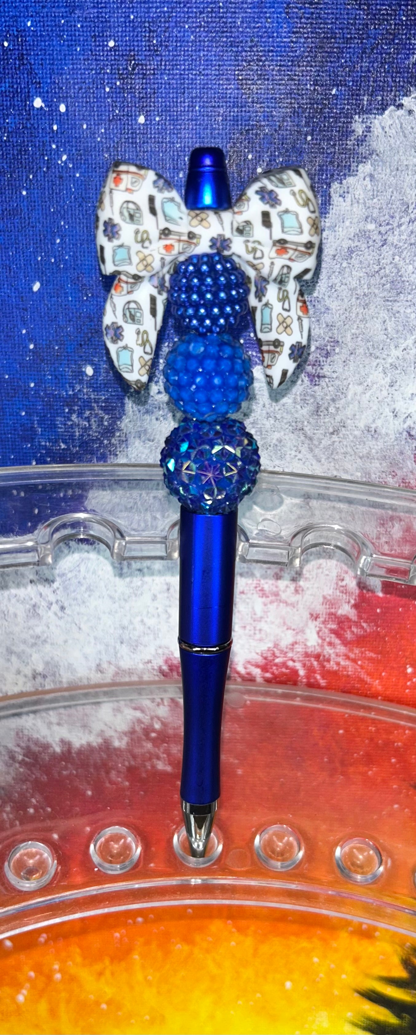 Medical Bow Royal Blue Pen