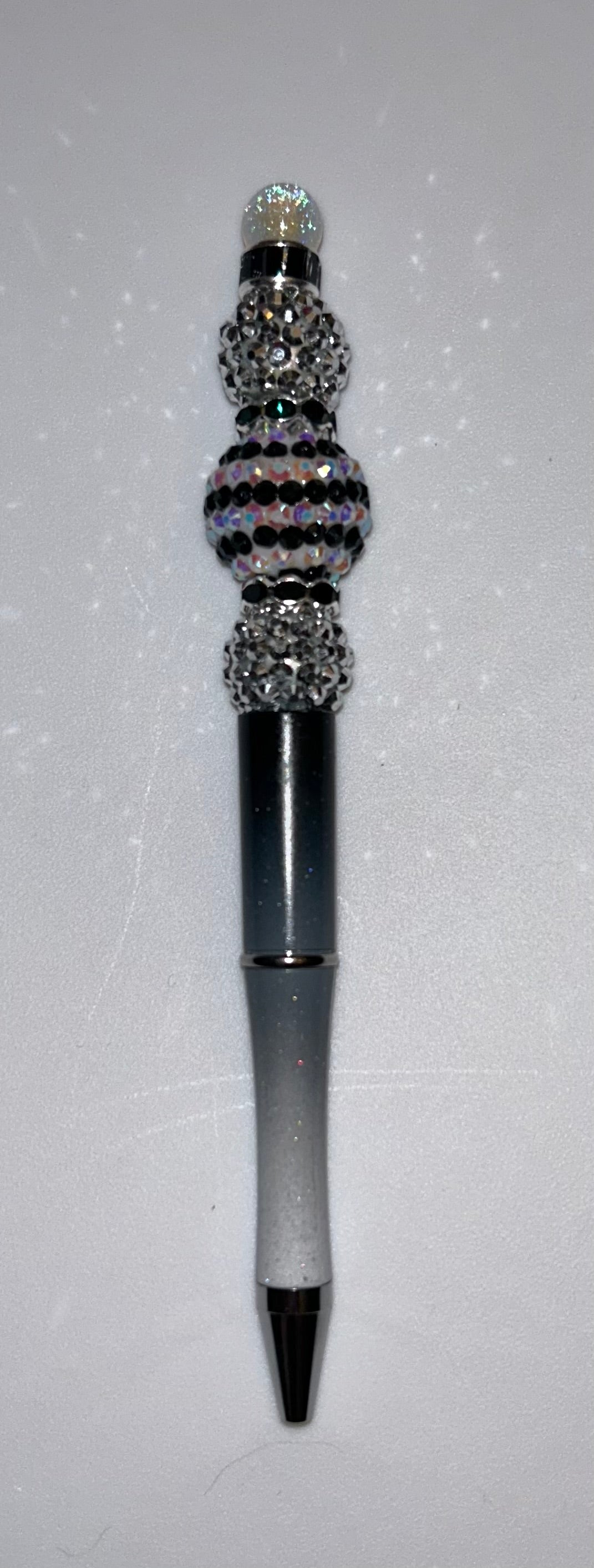 Black And White Bling Pen