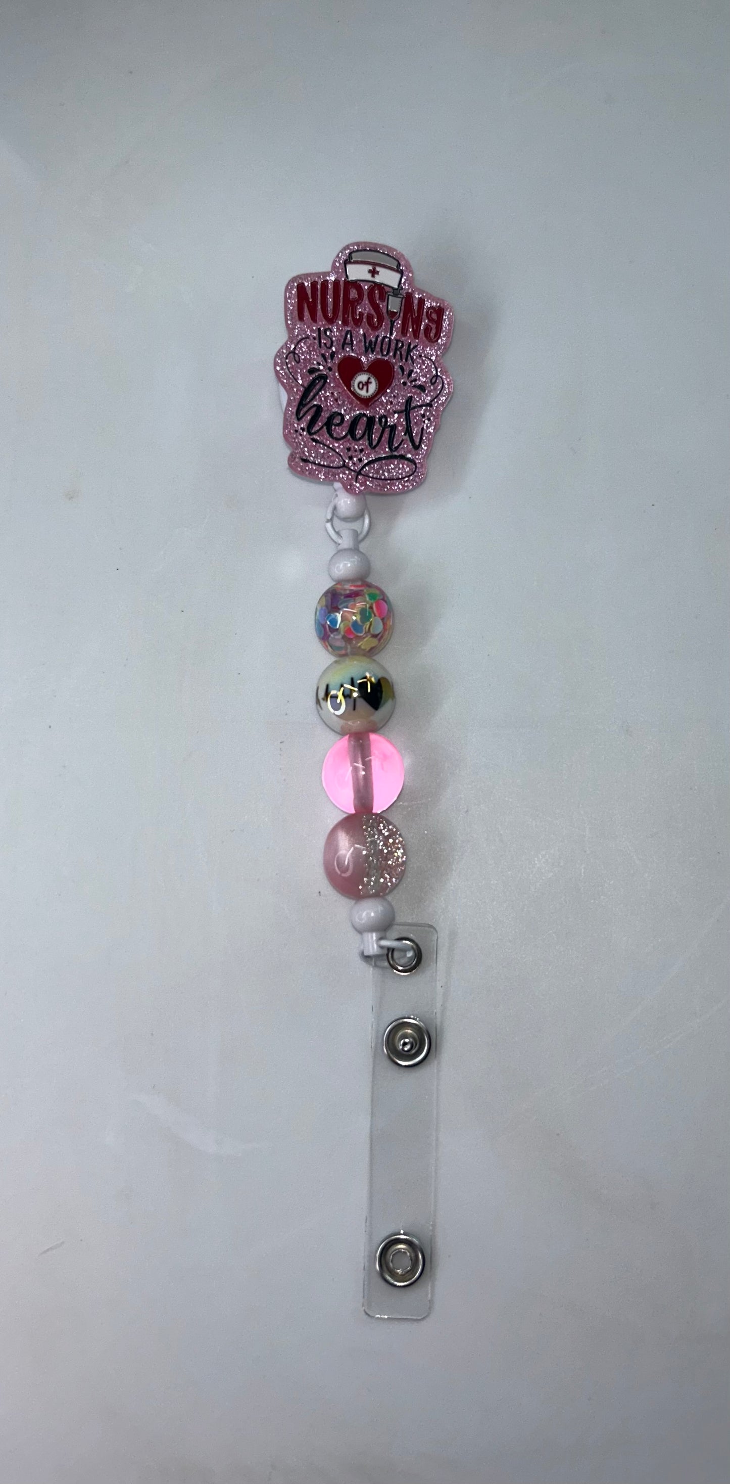 Nursing Is A Work Of Heart Badge Reel