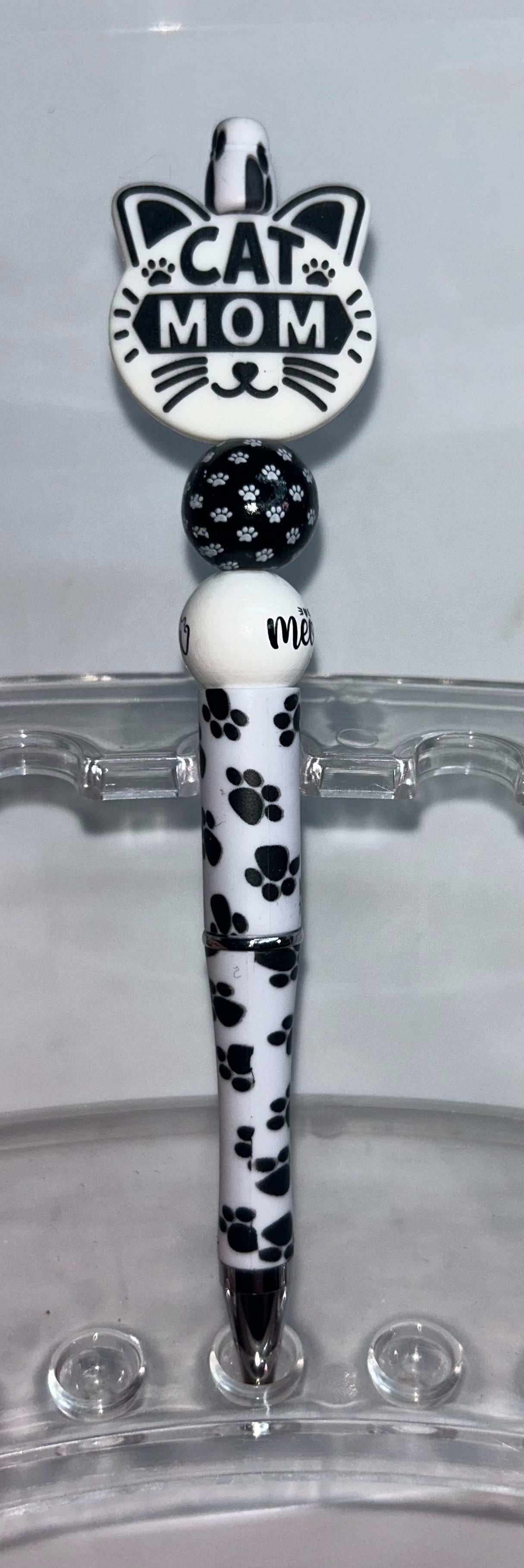 Cat Mom Paw Print Pen