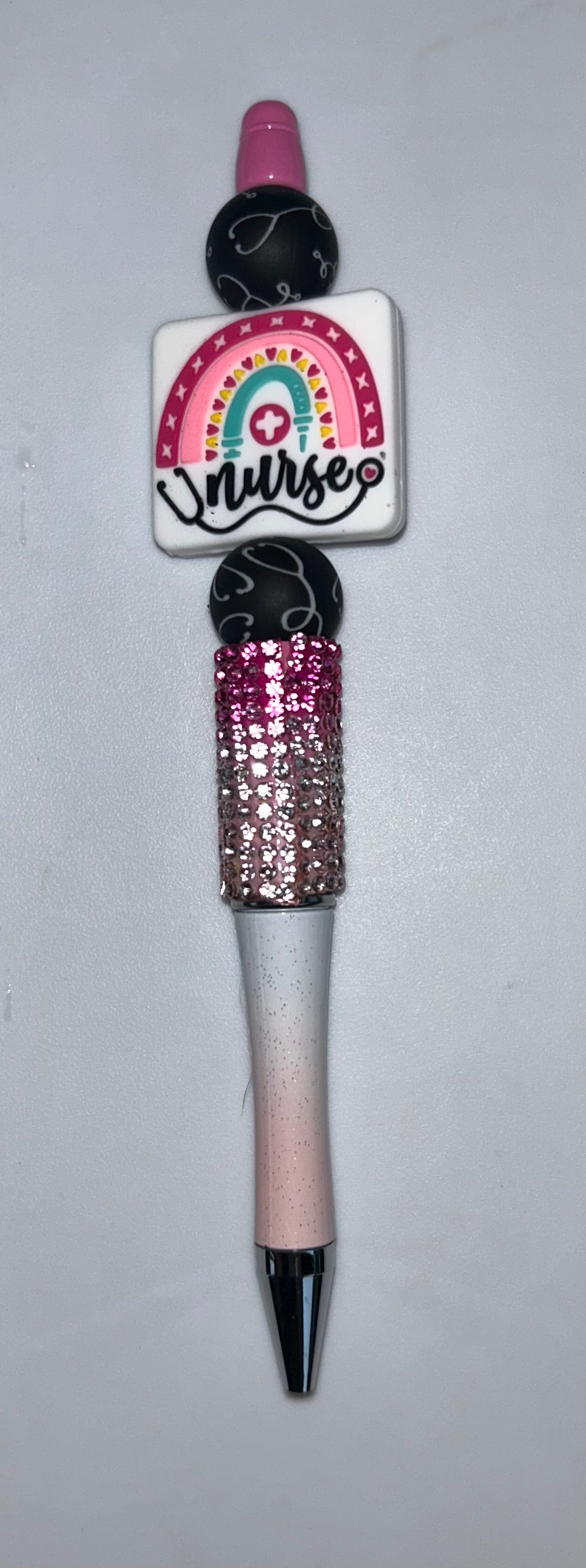 Rainbow Nurse Pink/Orange Ombre Pen