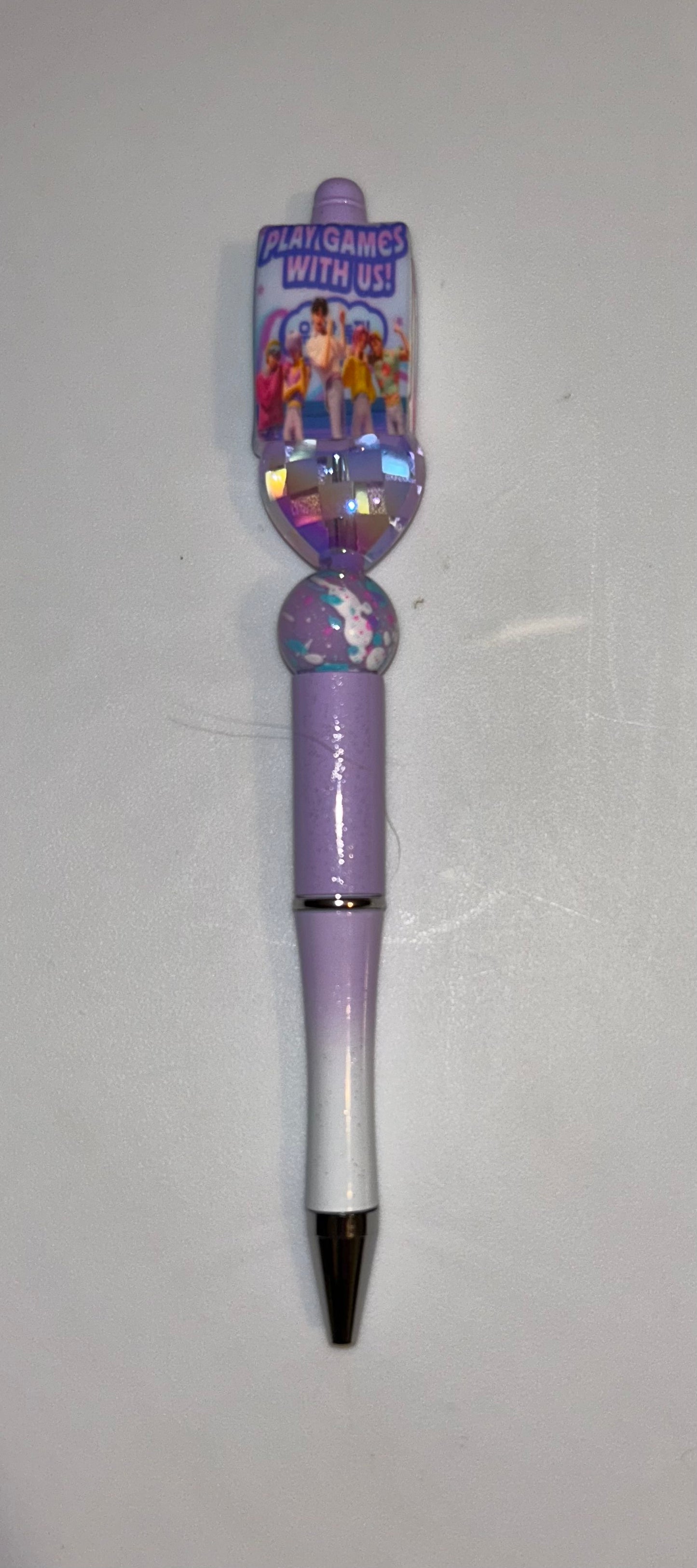 Play Games With Us Purple Ombre Pen