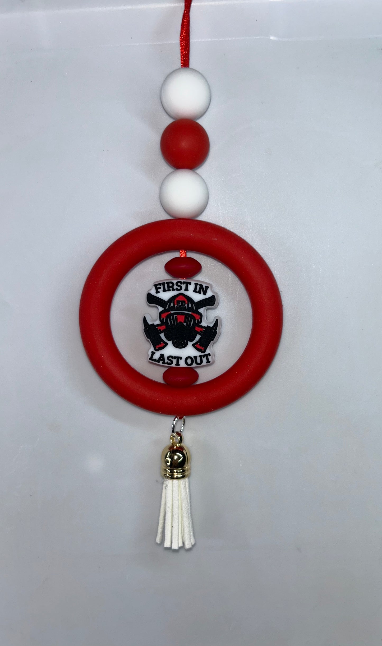 First In Last Out Red Car Charm