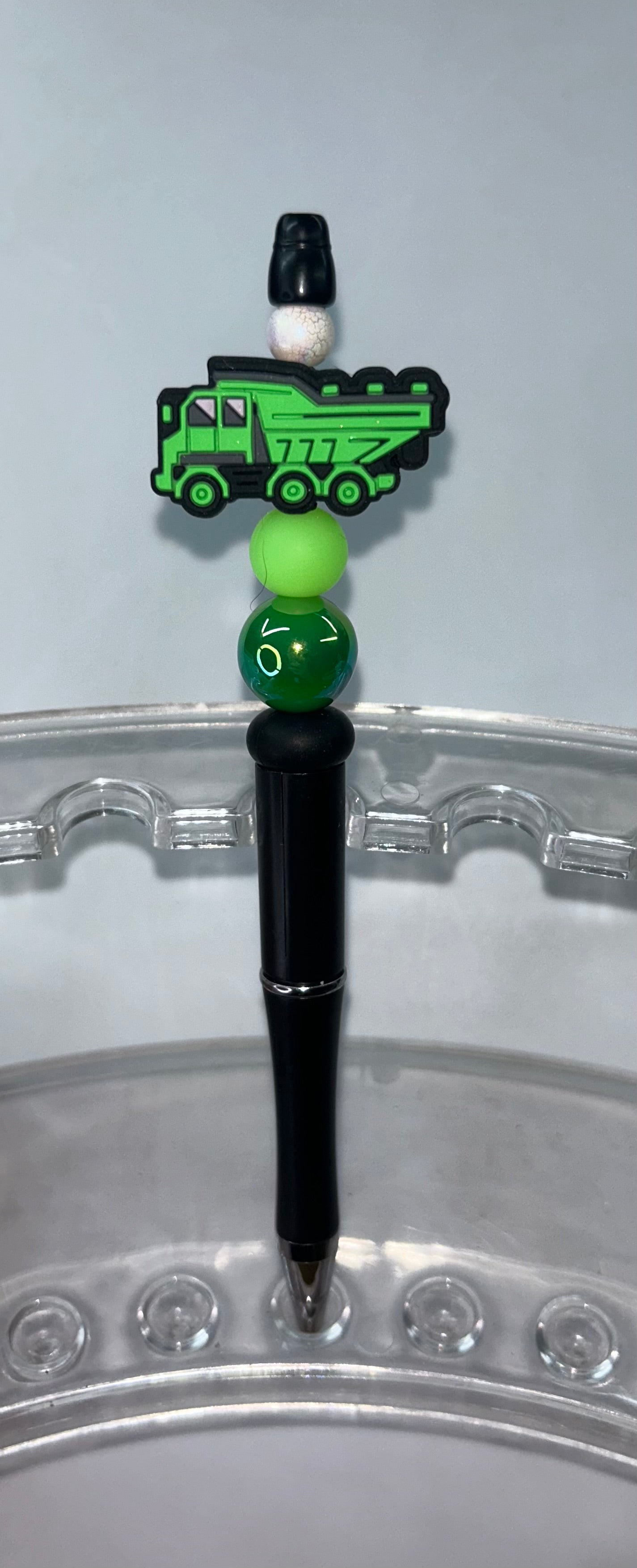 Green Dump Truck Black Pen