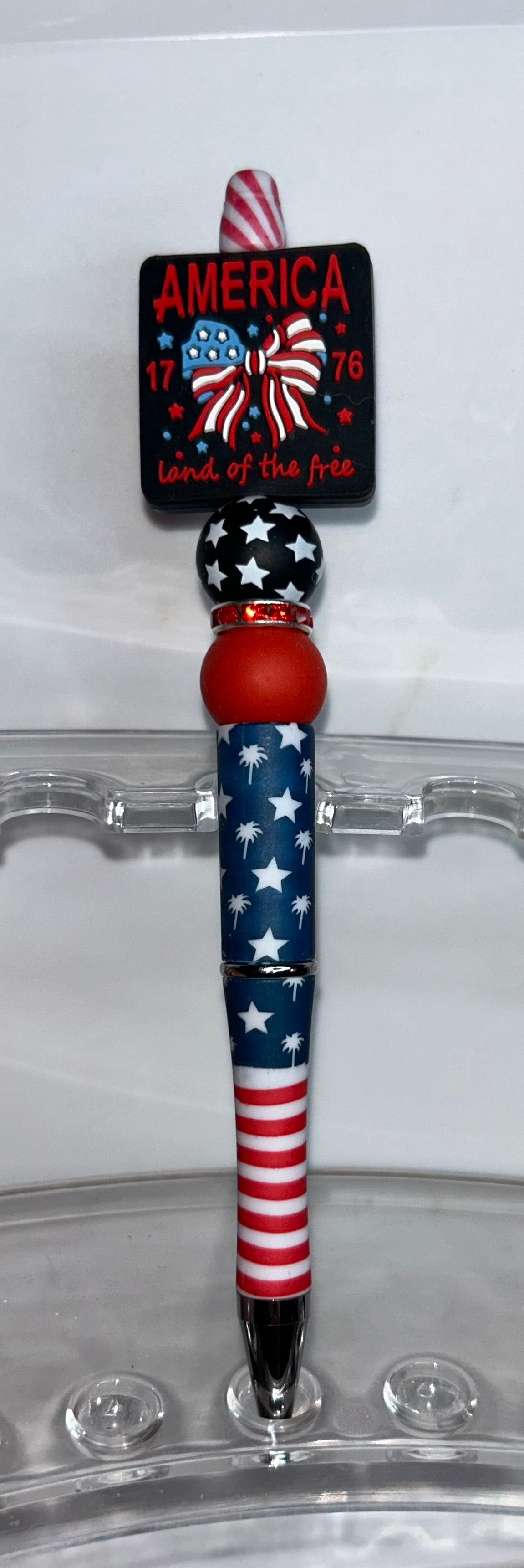 American Land of The Free Square Patriotic Pen