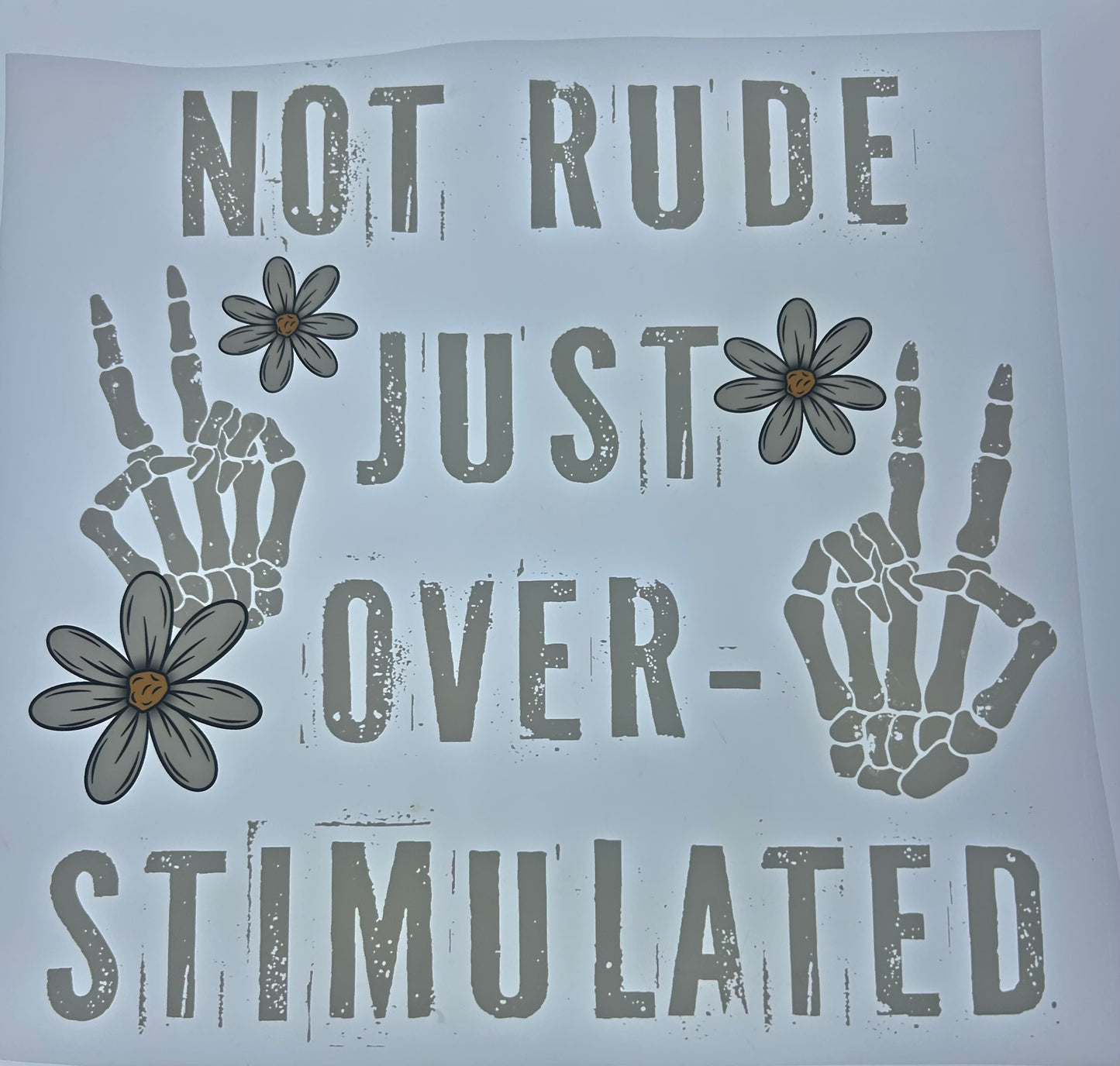 Not Rude Just Over Stimulated