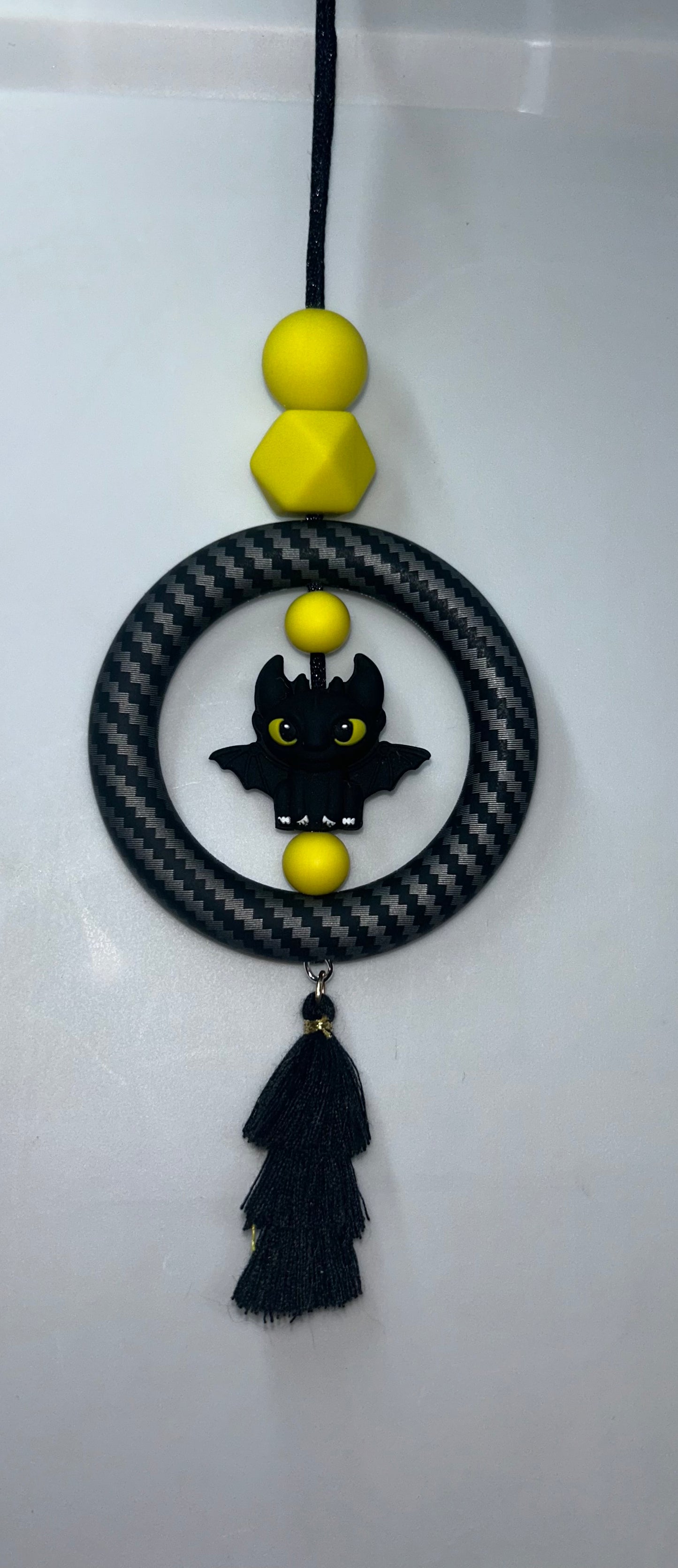 Toothless Black/Silver Car Charm