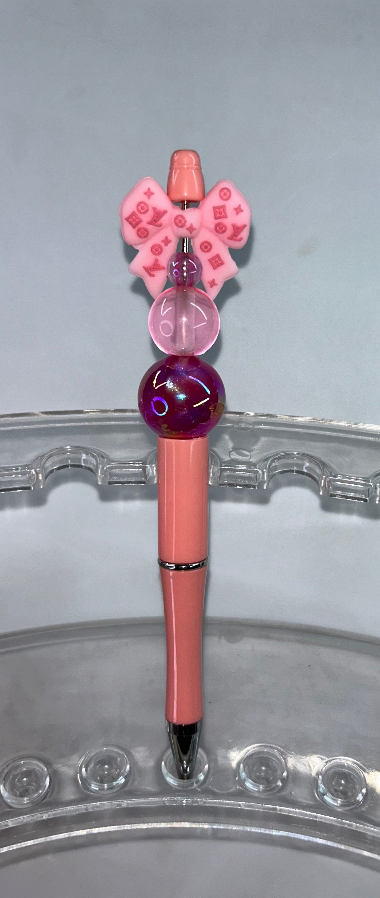 Louis Vatton Bow Peach Pen