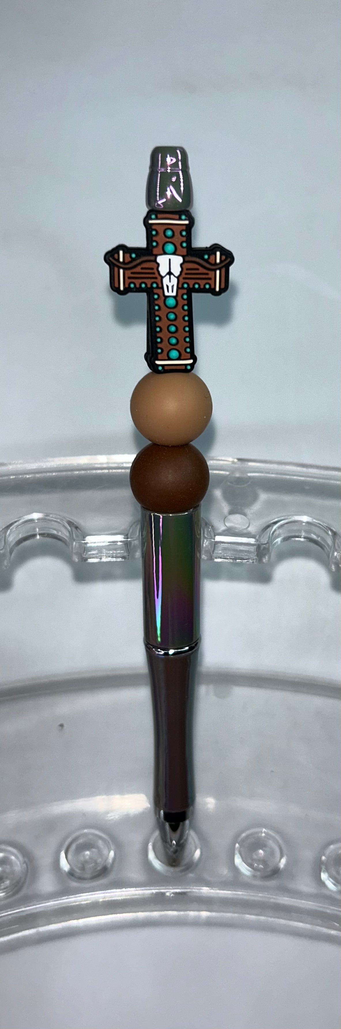 Brown Cross Metallic Grey Pen