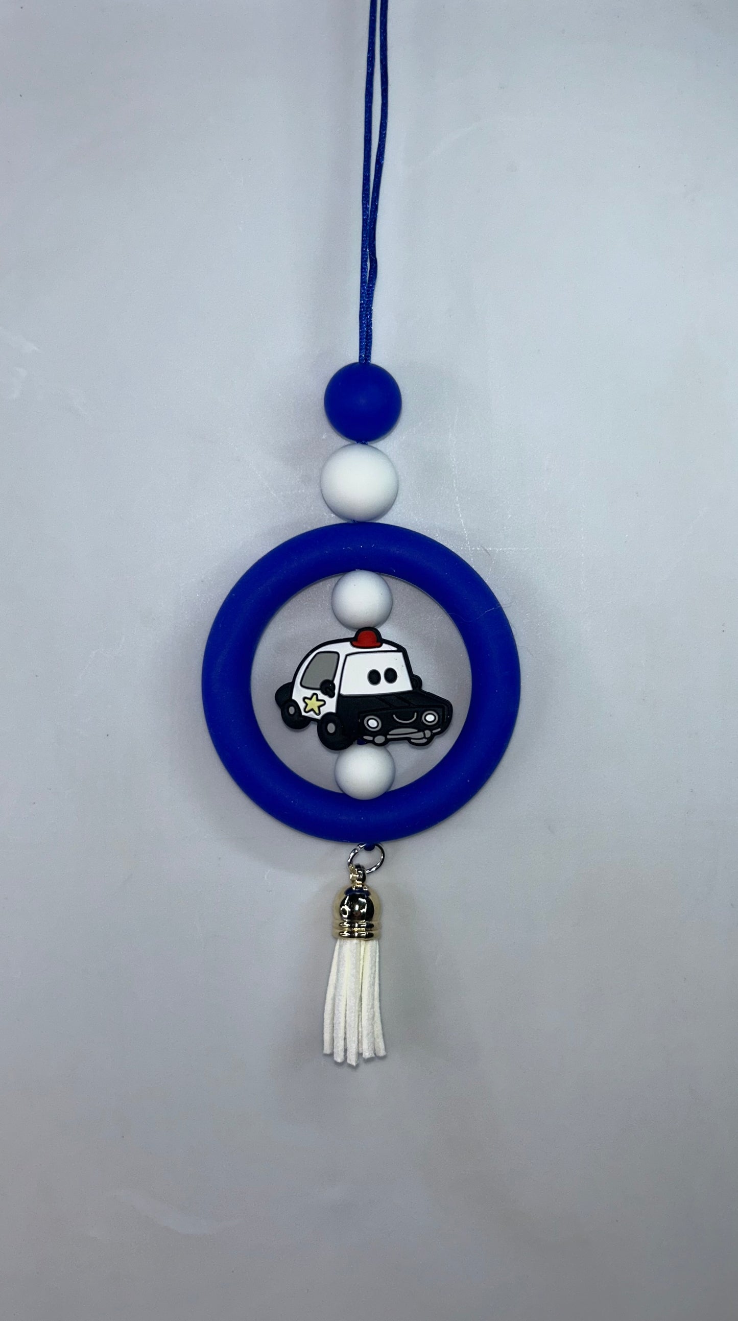 Police Car Blue Car Charm