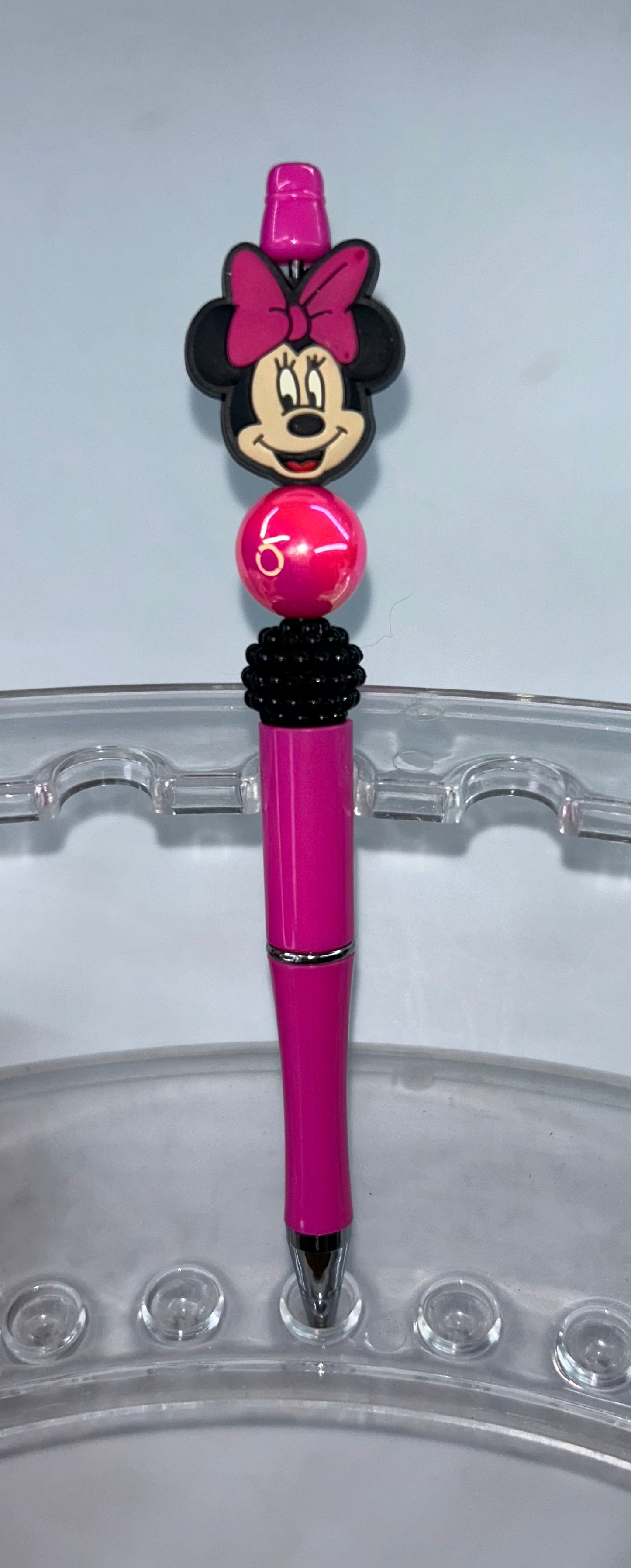 Minnie Head Barbie Pink Pen