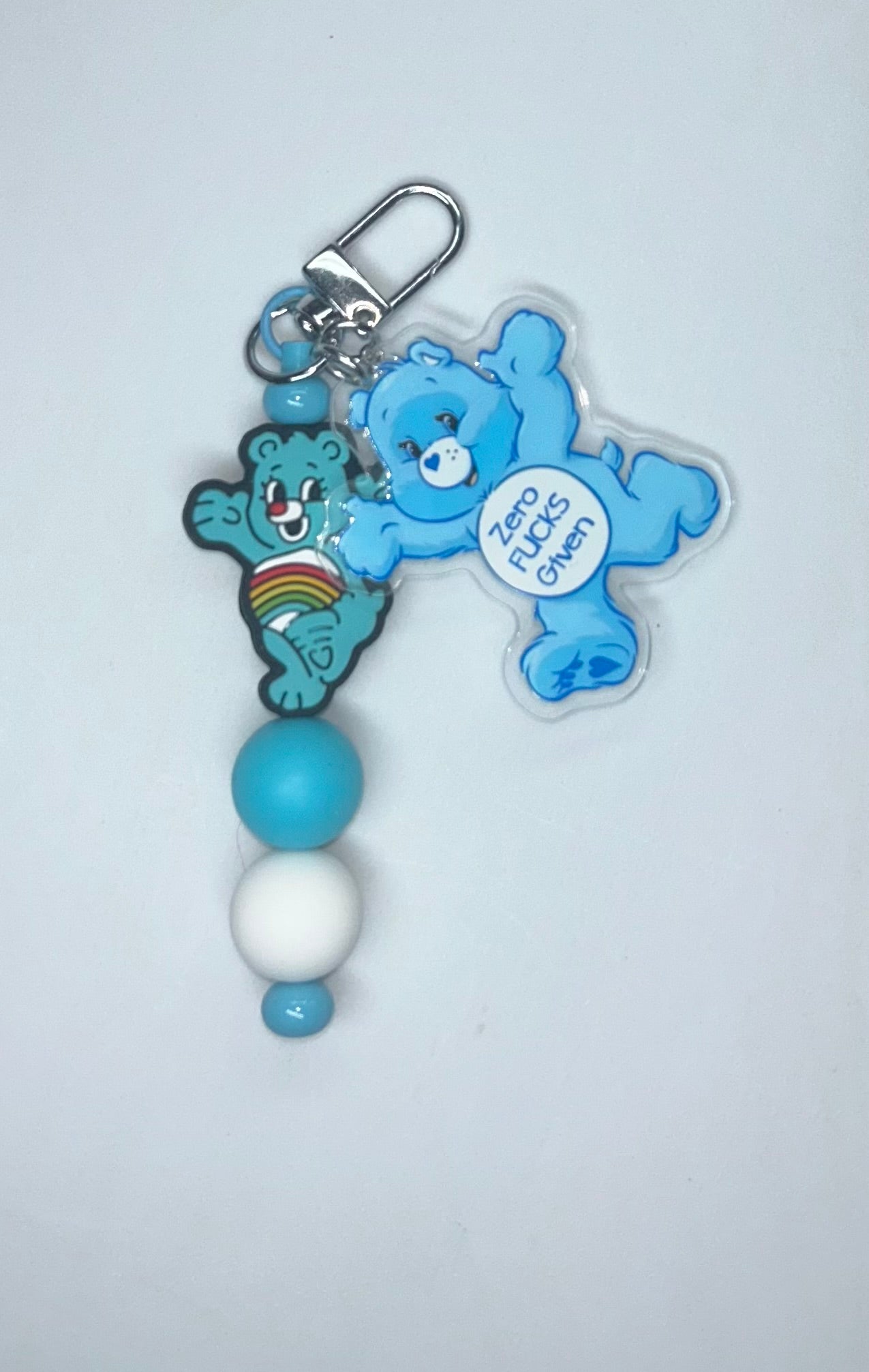 Zero F!@#s Given Swear Bear Key Chain