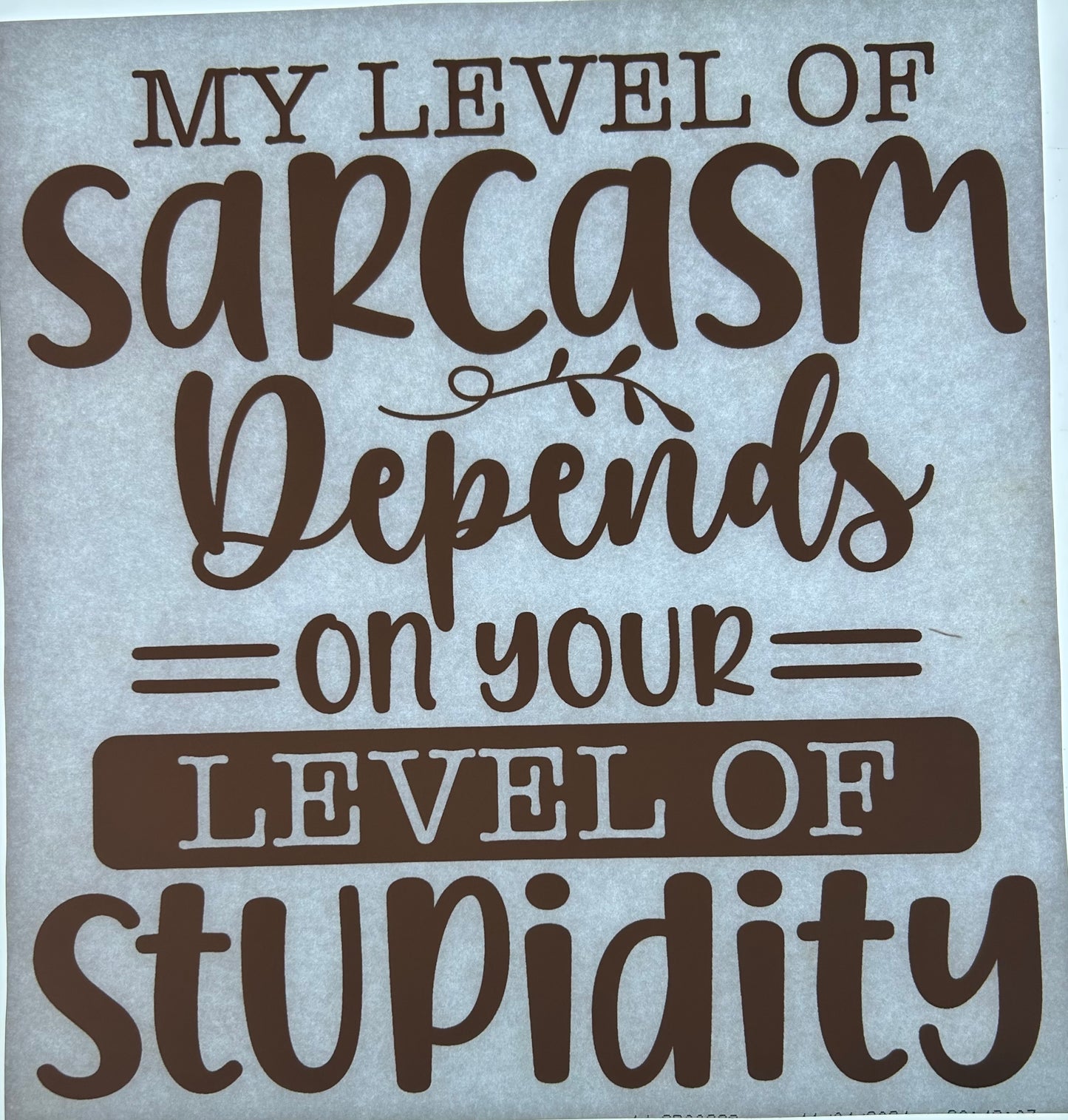 Level Of Sarcasm