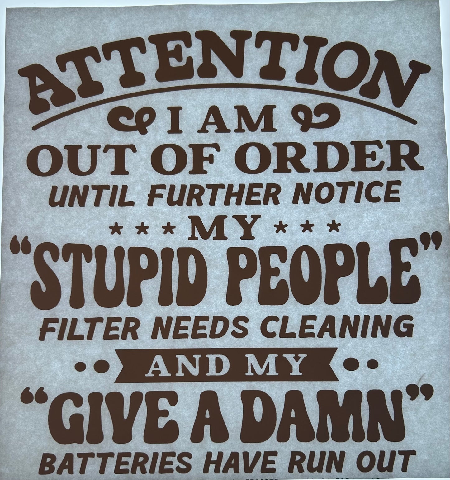 Attention Out Of Order