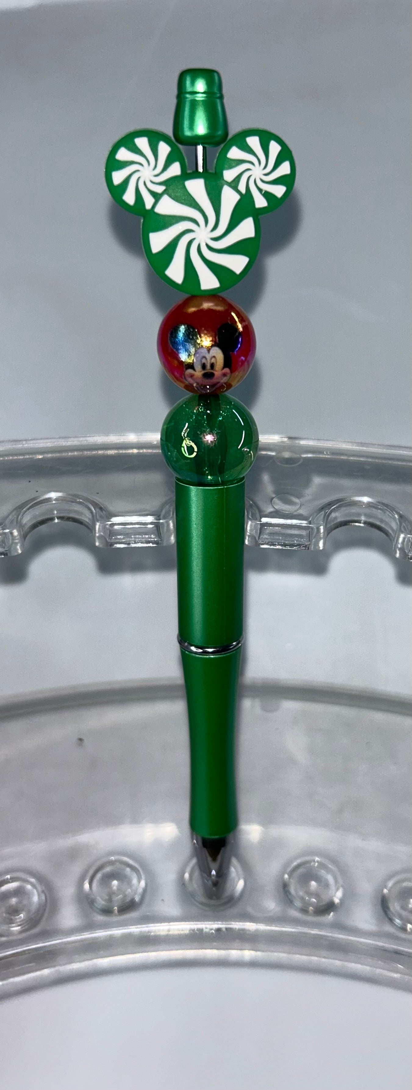 Green Mickey Head Green Pen