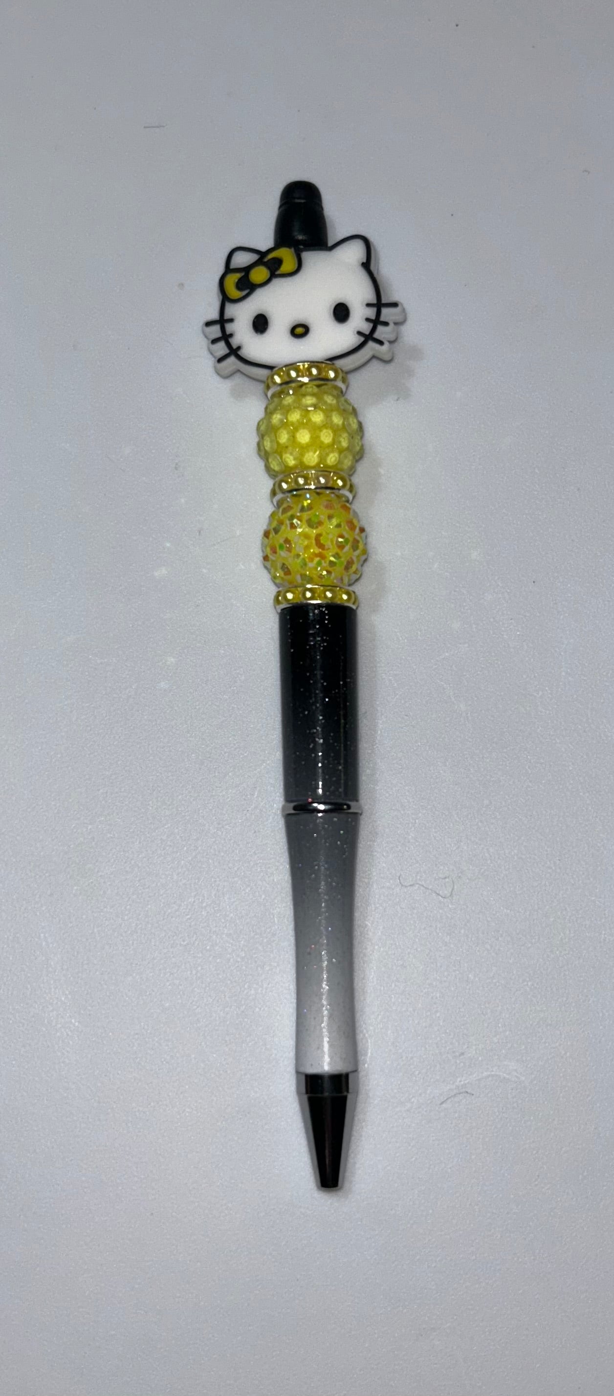 Yellow Hello Kitty Black & White Pen