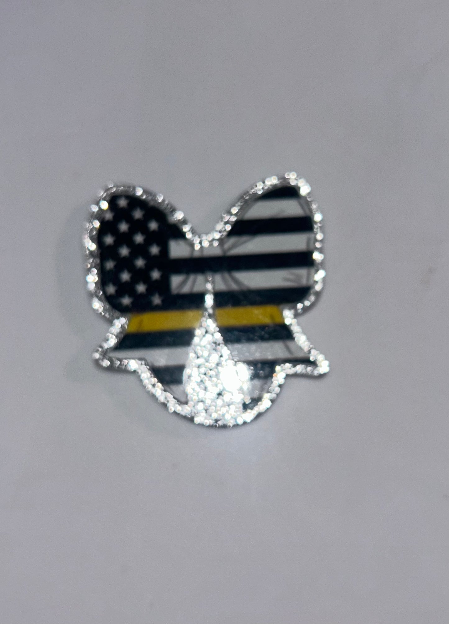 Bow Thin Yellow Line Magnet