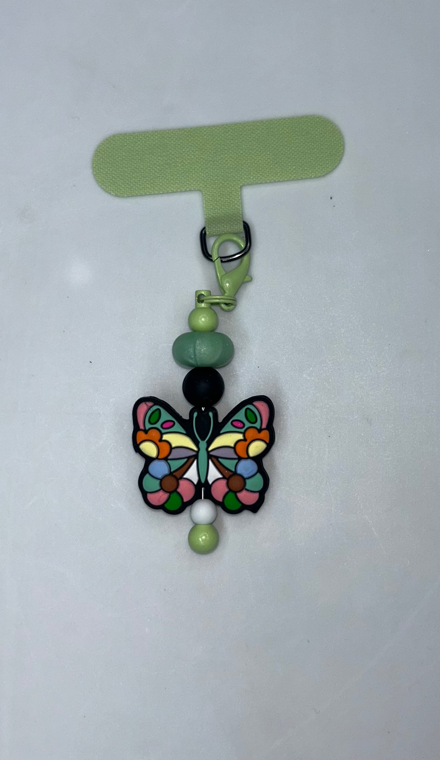Butterfly Green Phone Charm