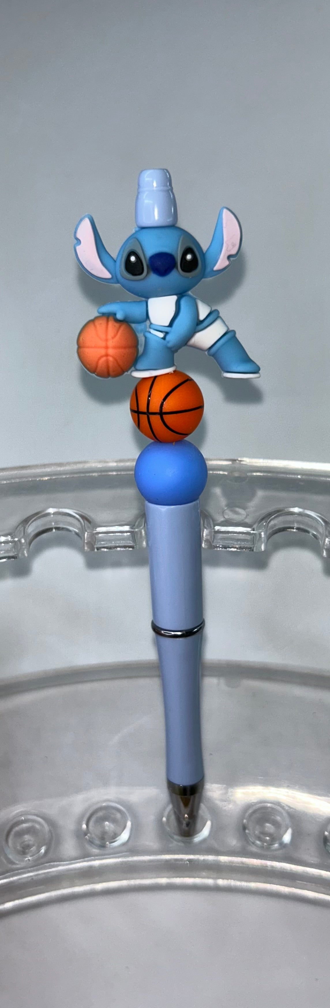 Stitch Basketball Light Blue Pen