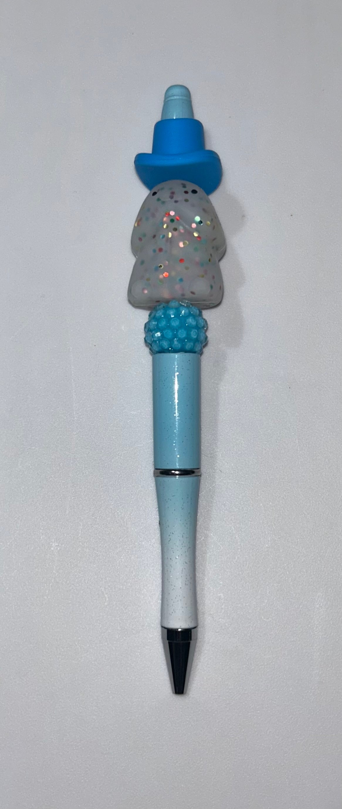 Richard With Hat Blue Pen