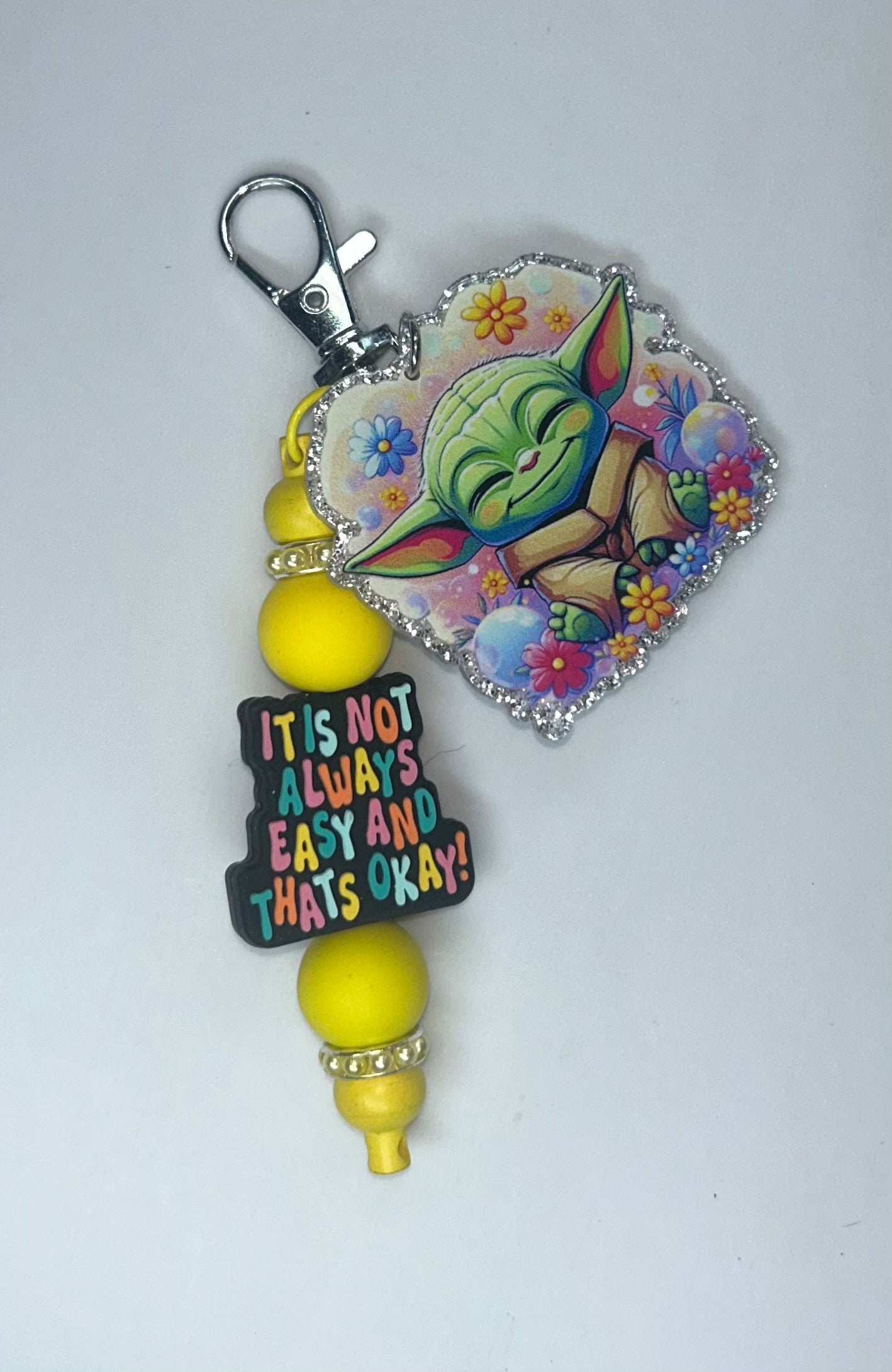 It Is Not Always Easy And That's Okay Grogu Key Chain