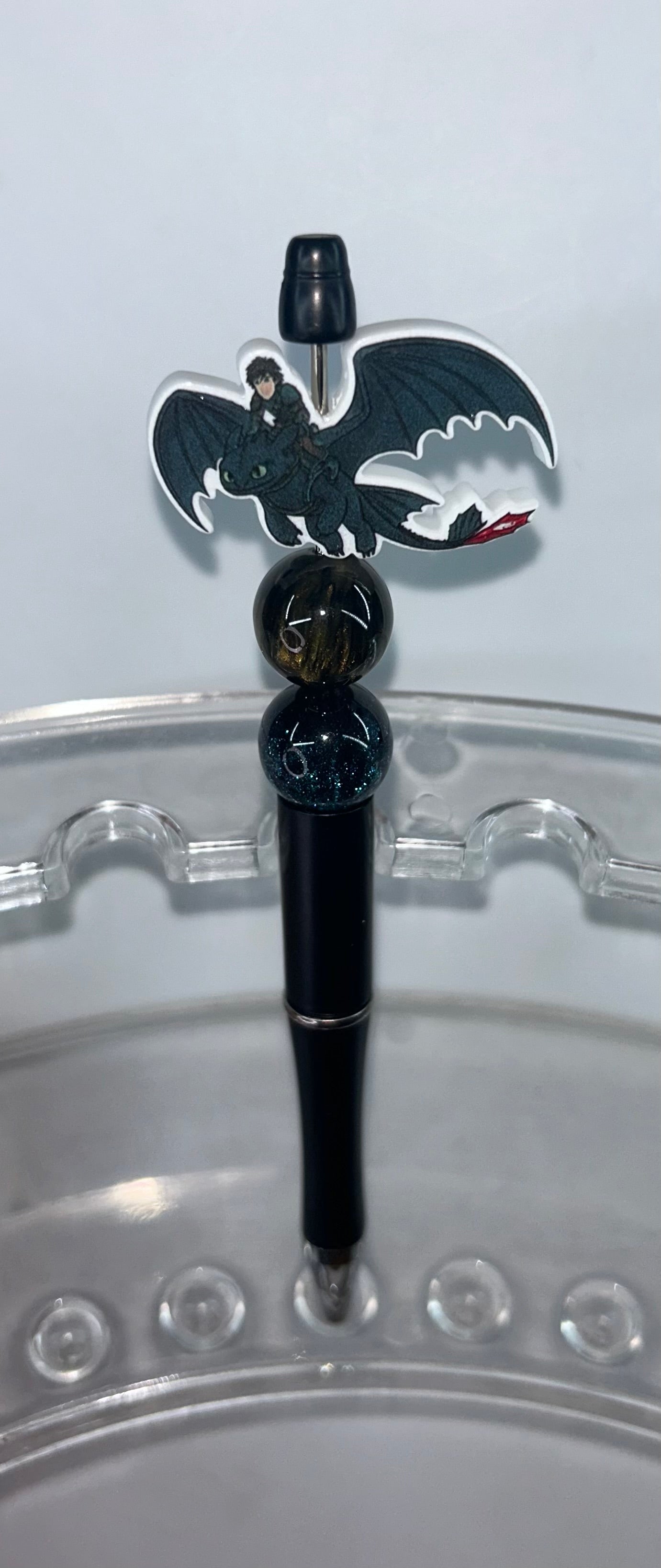 Acrylic Toothless & Hiccup Black Pen