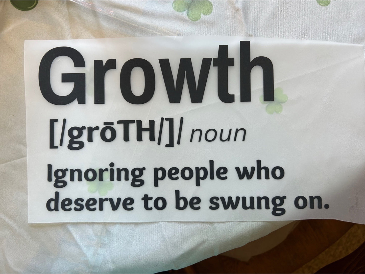 Growth- Ignoring People