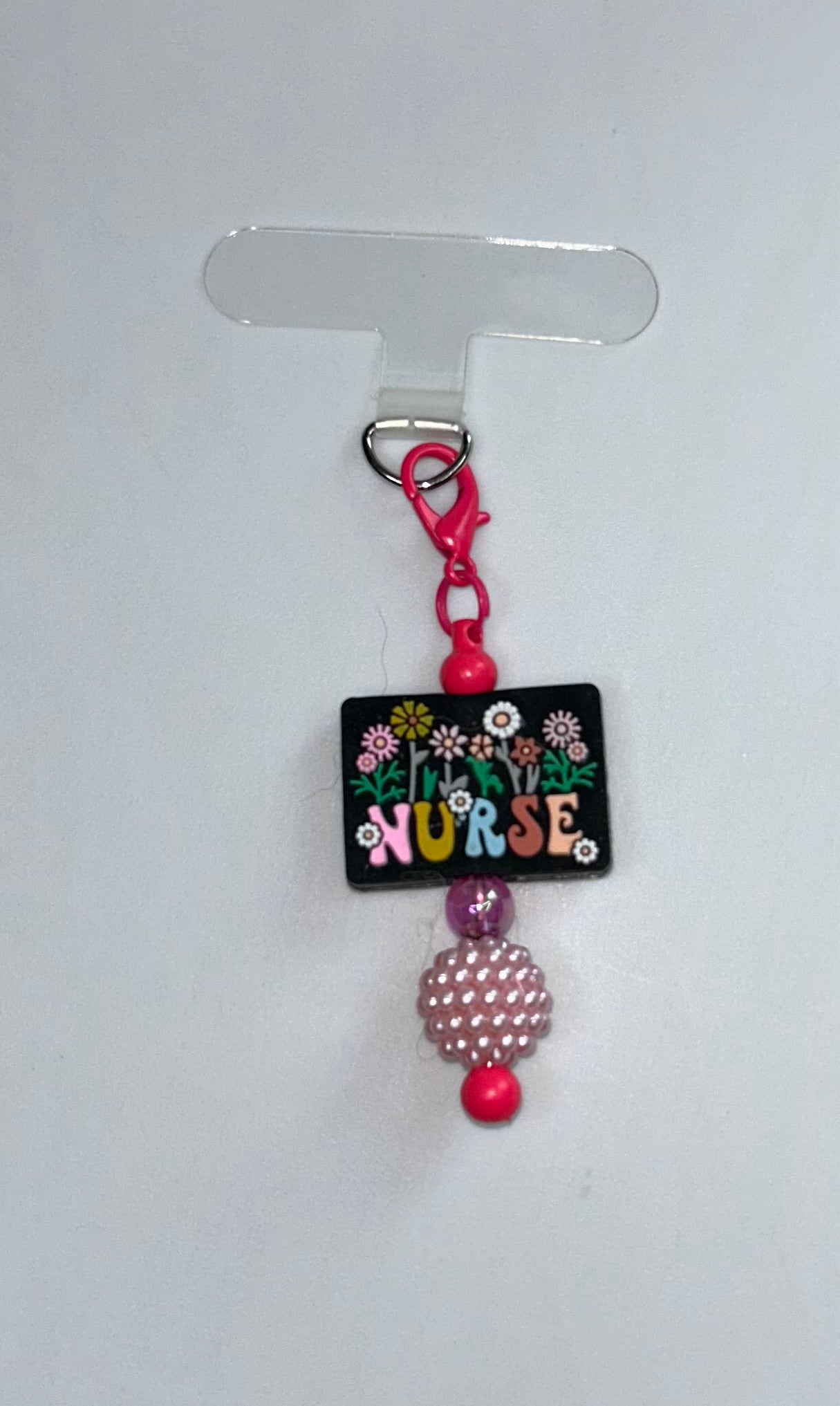 Nurse Bright Pink Phone Charm
