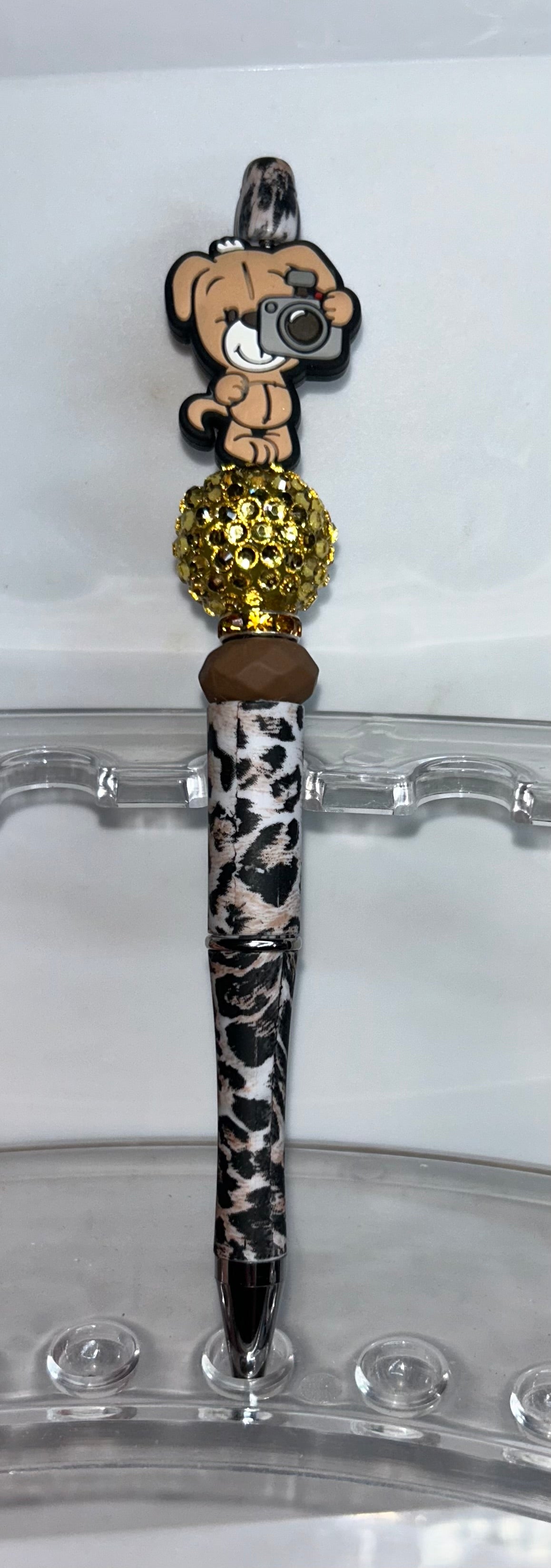 Puppy Camera Leopard Pen