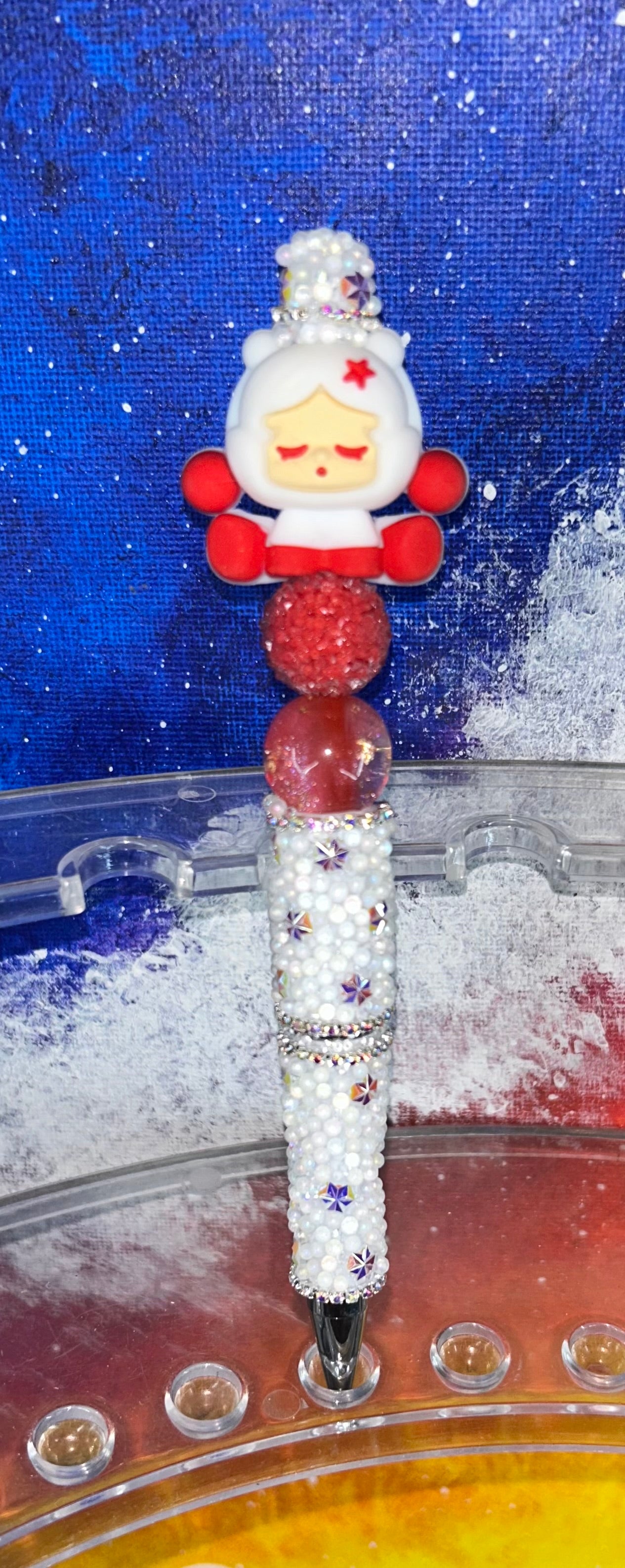 Skull Panda White Specialty Pen