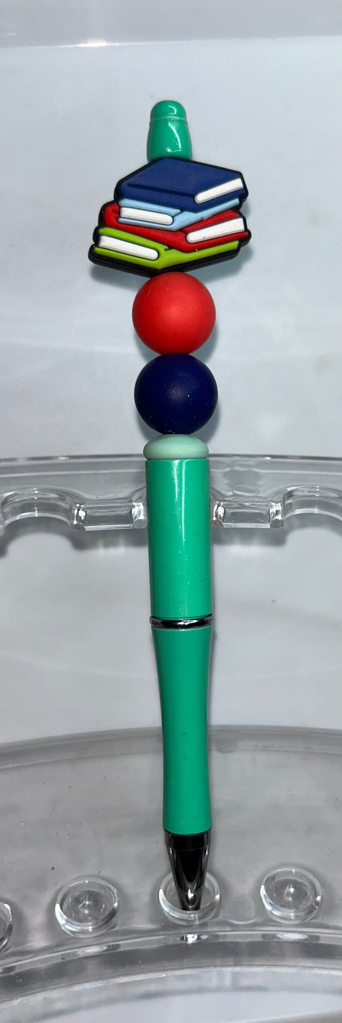 Book Stack Mint Pen