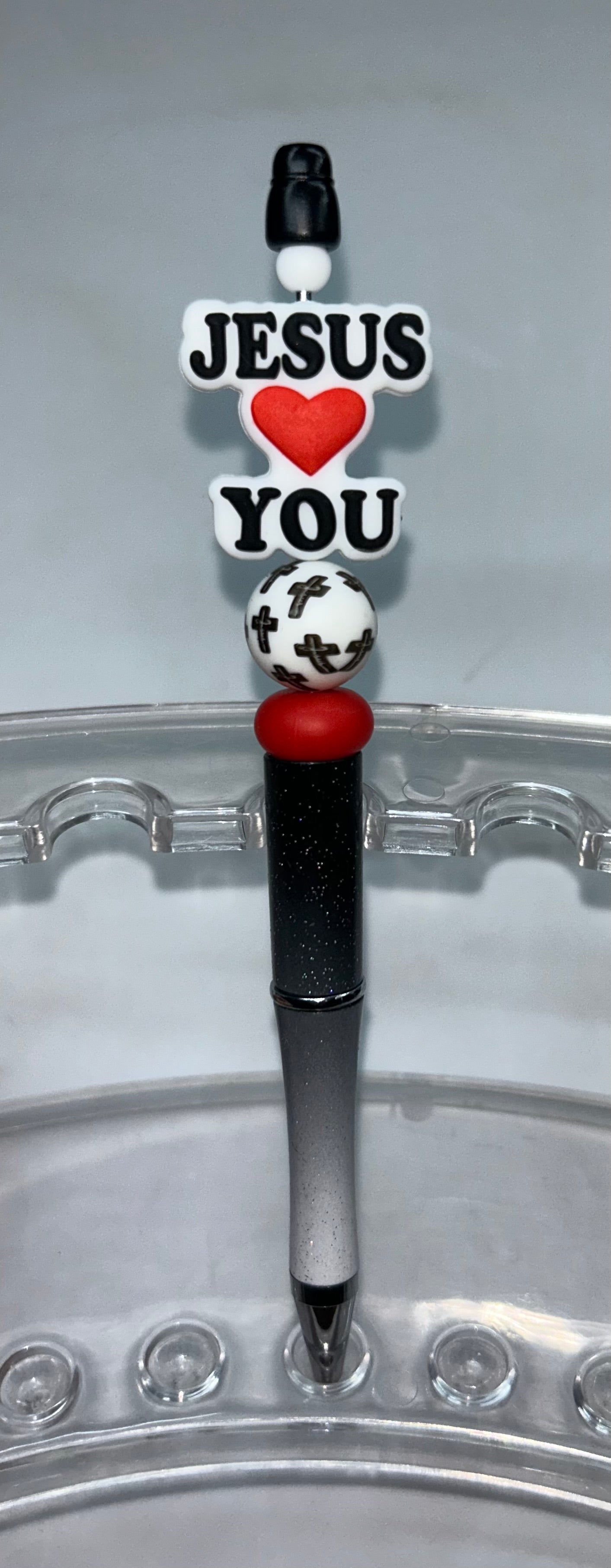Jesus Loves You Black Ombre' Pen