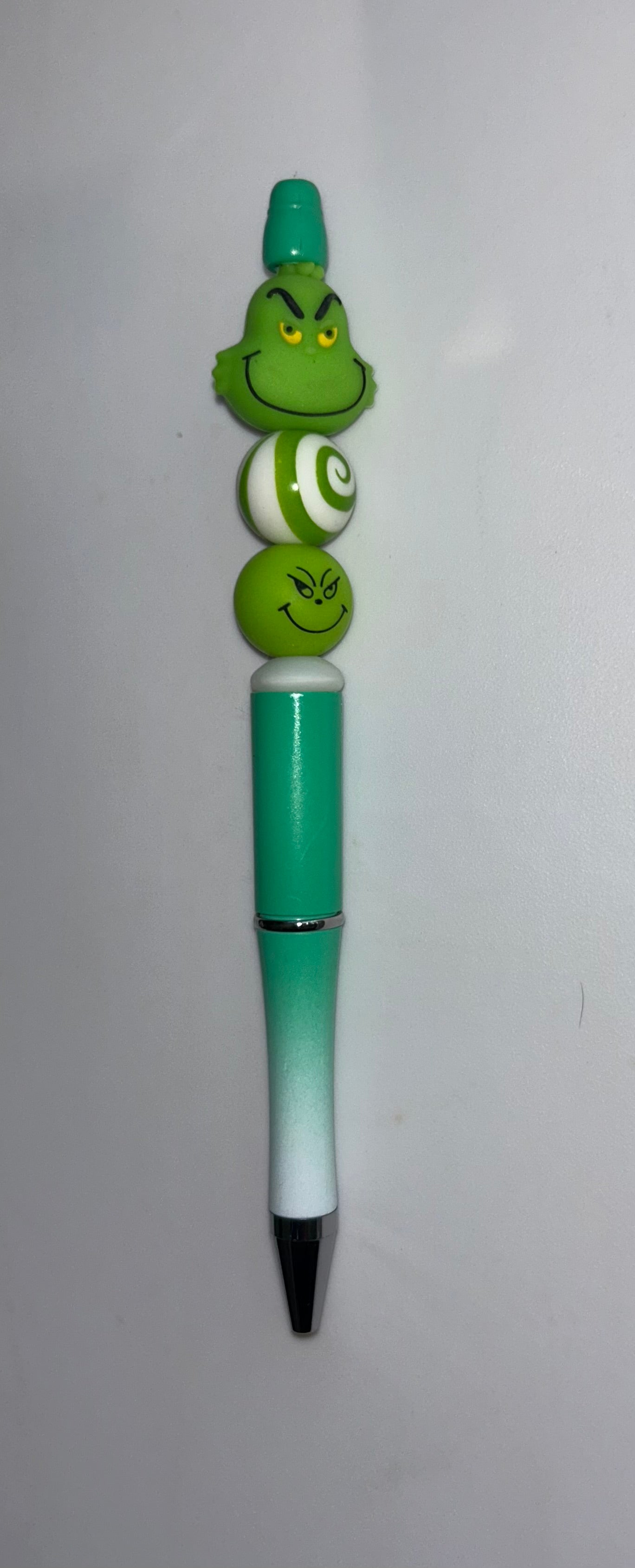 Grinch Head Green Ombre Pen