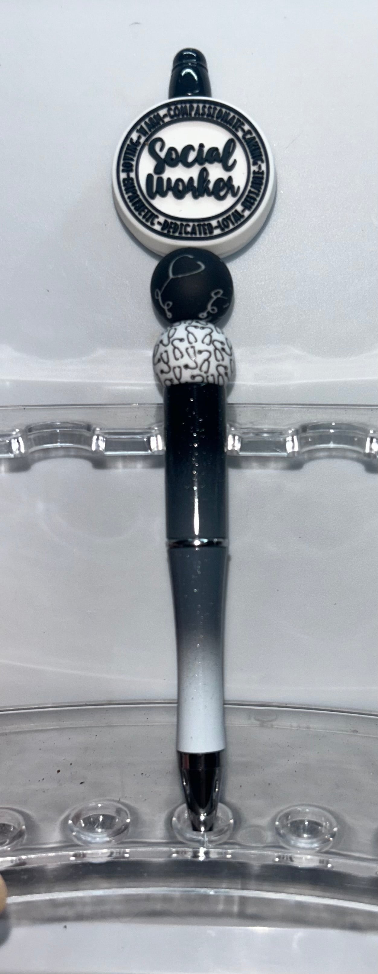 Social Worker Black Ombre' Pen