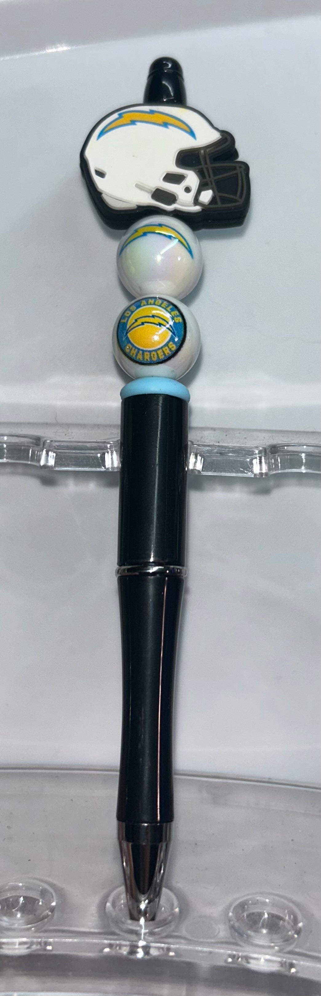 Los Angeles Chargers Football Helmet Black Pen