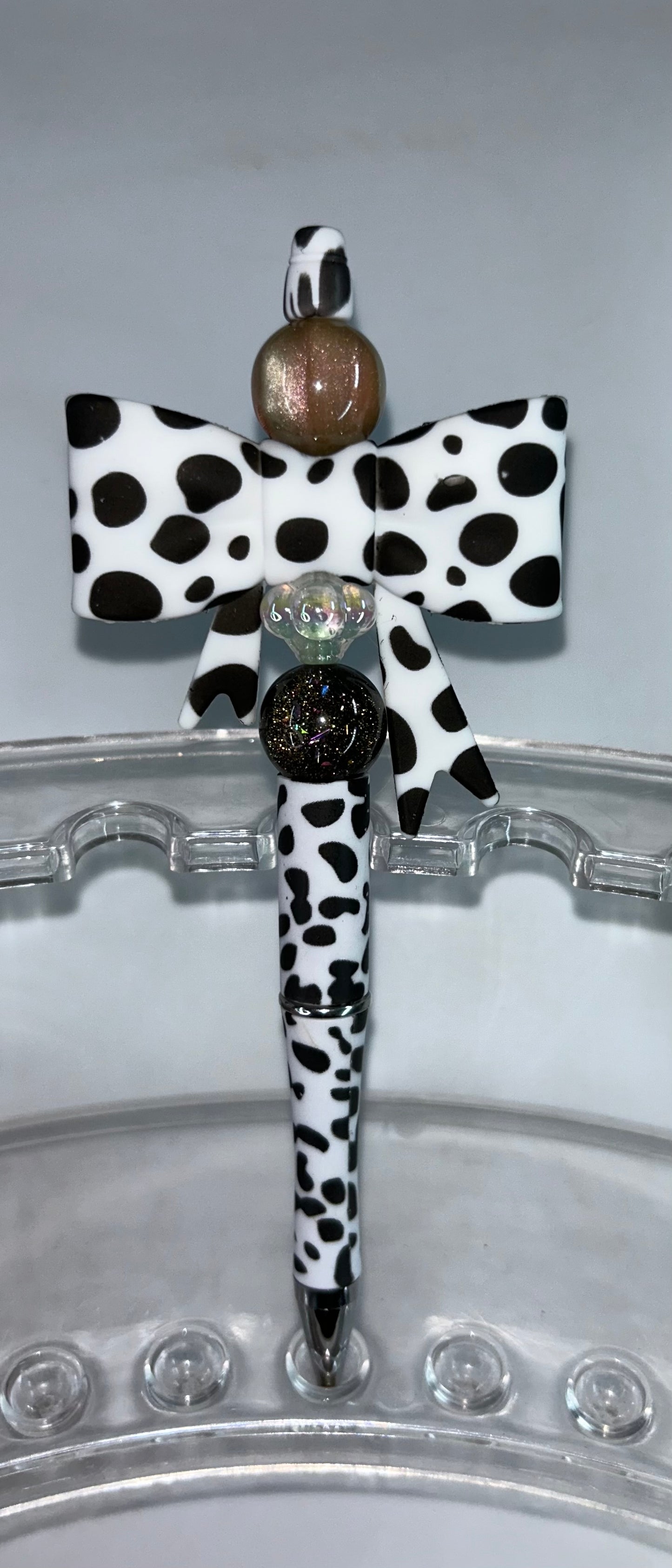 Cow Print Bow Cow Print Pen