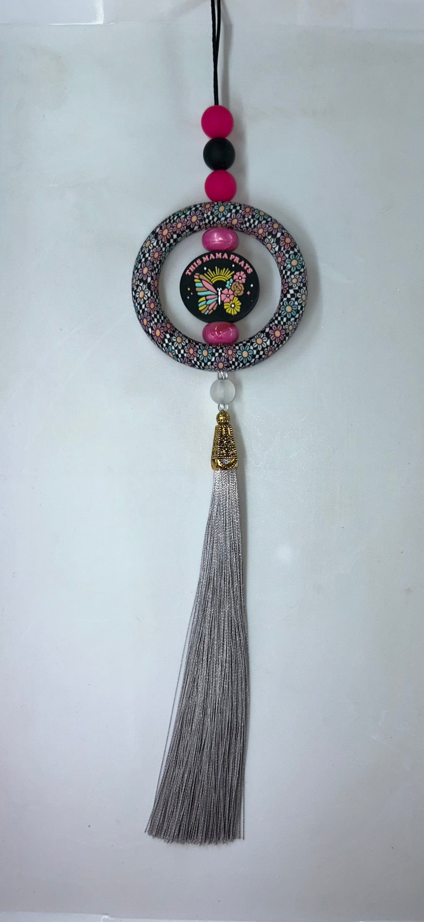 This Mama Prays Car Charm