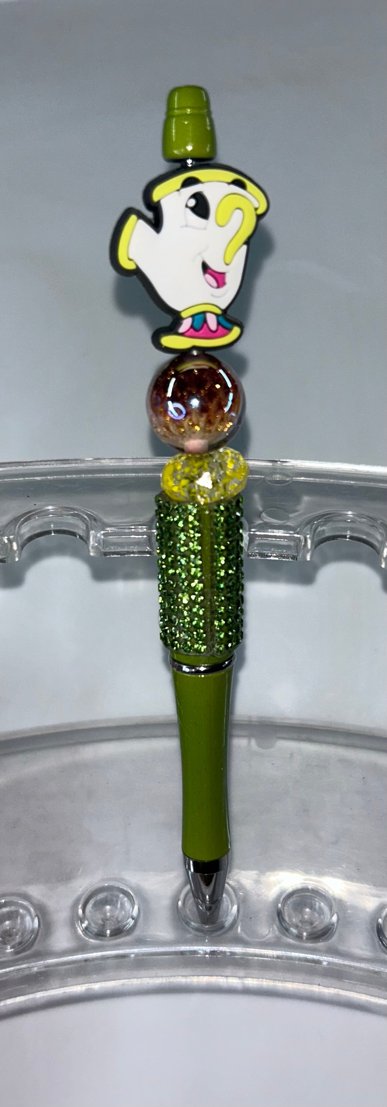 Chip Beauty & The Beast Bling Green Pen