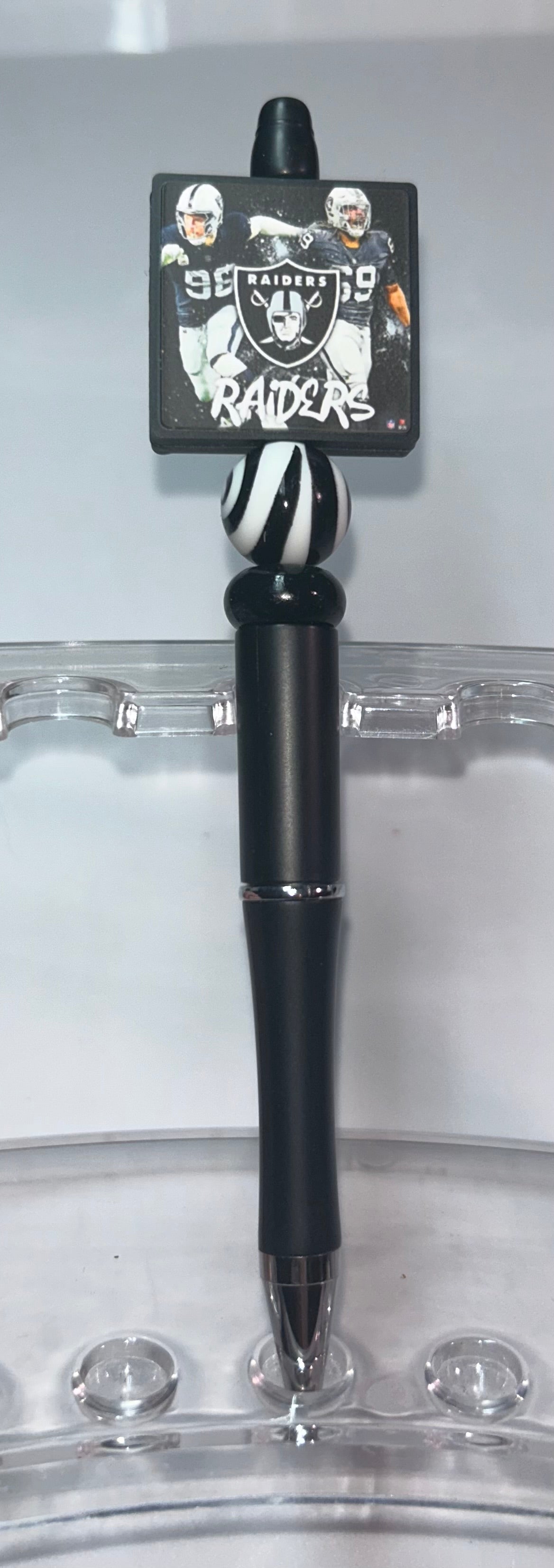 Raiders Square Black Pen