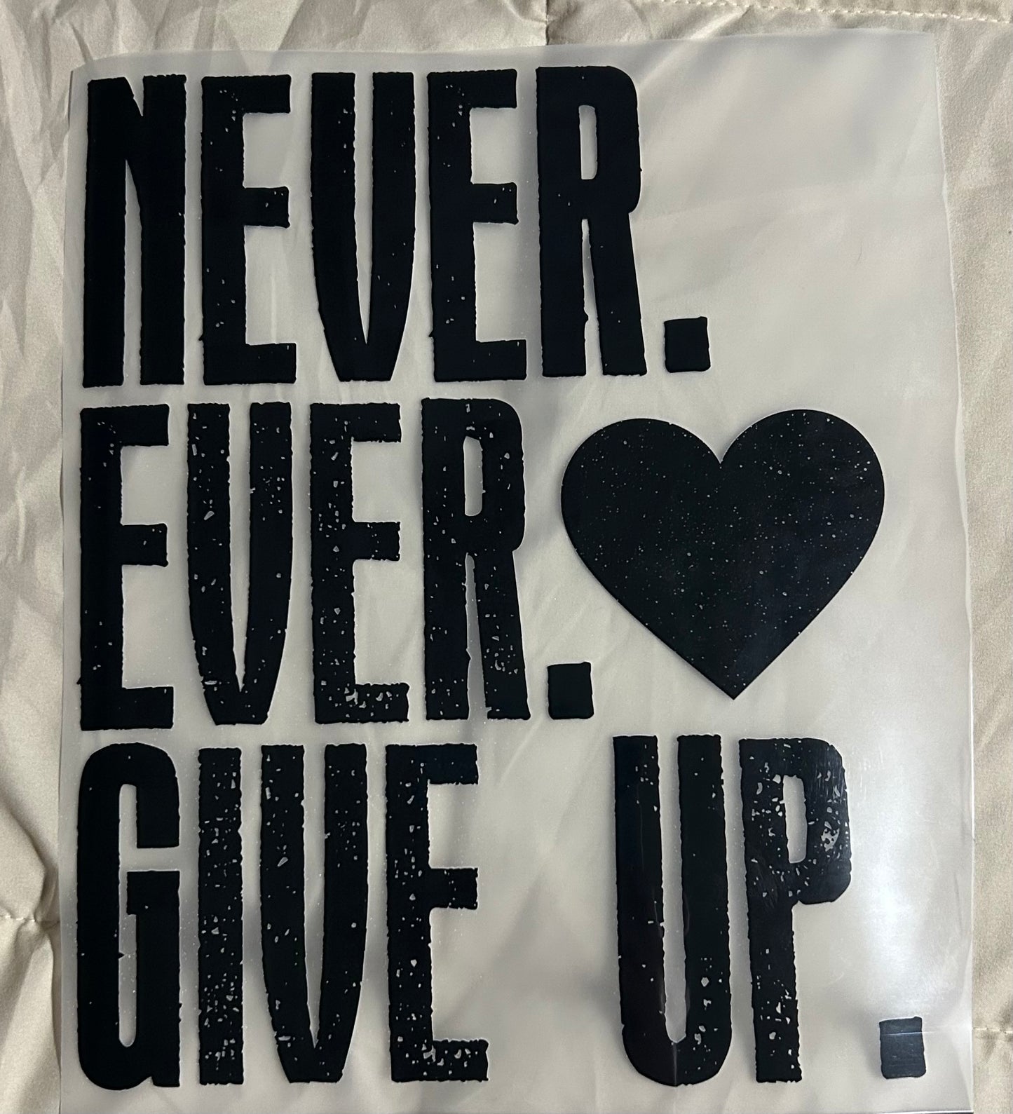 Never Ever GIve Up
