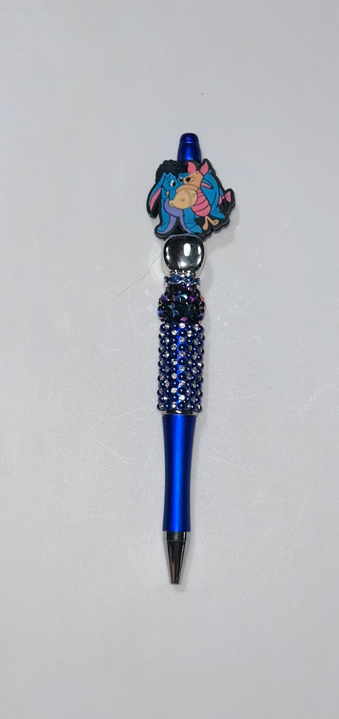 Eeyore and Piglet Blue Bling Pen