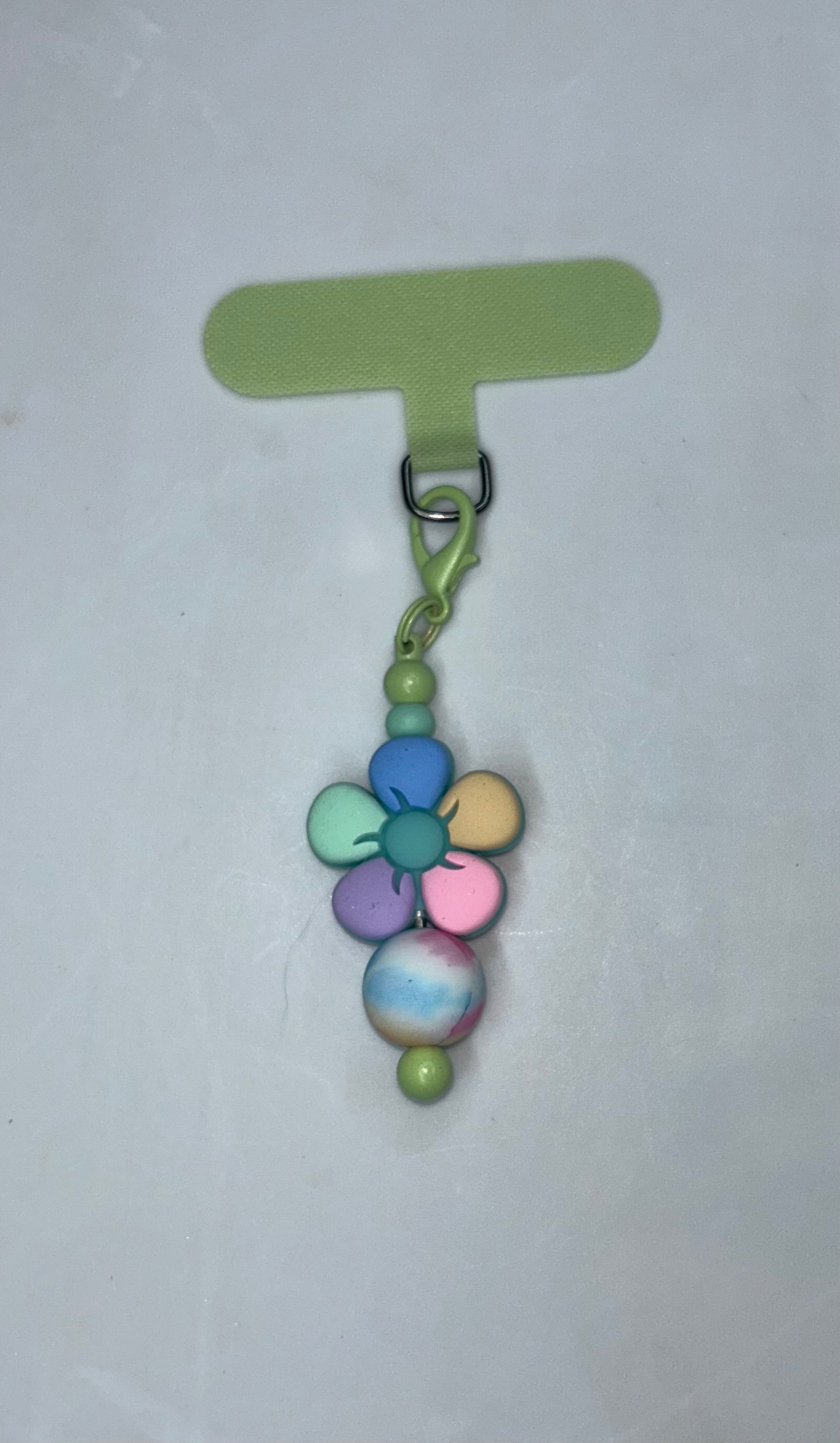 Colorful Flower Phone Charm