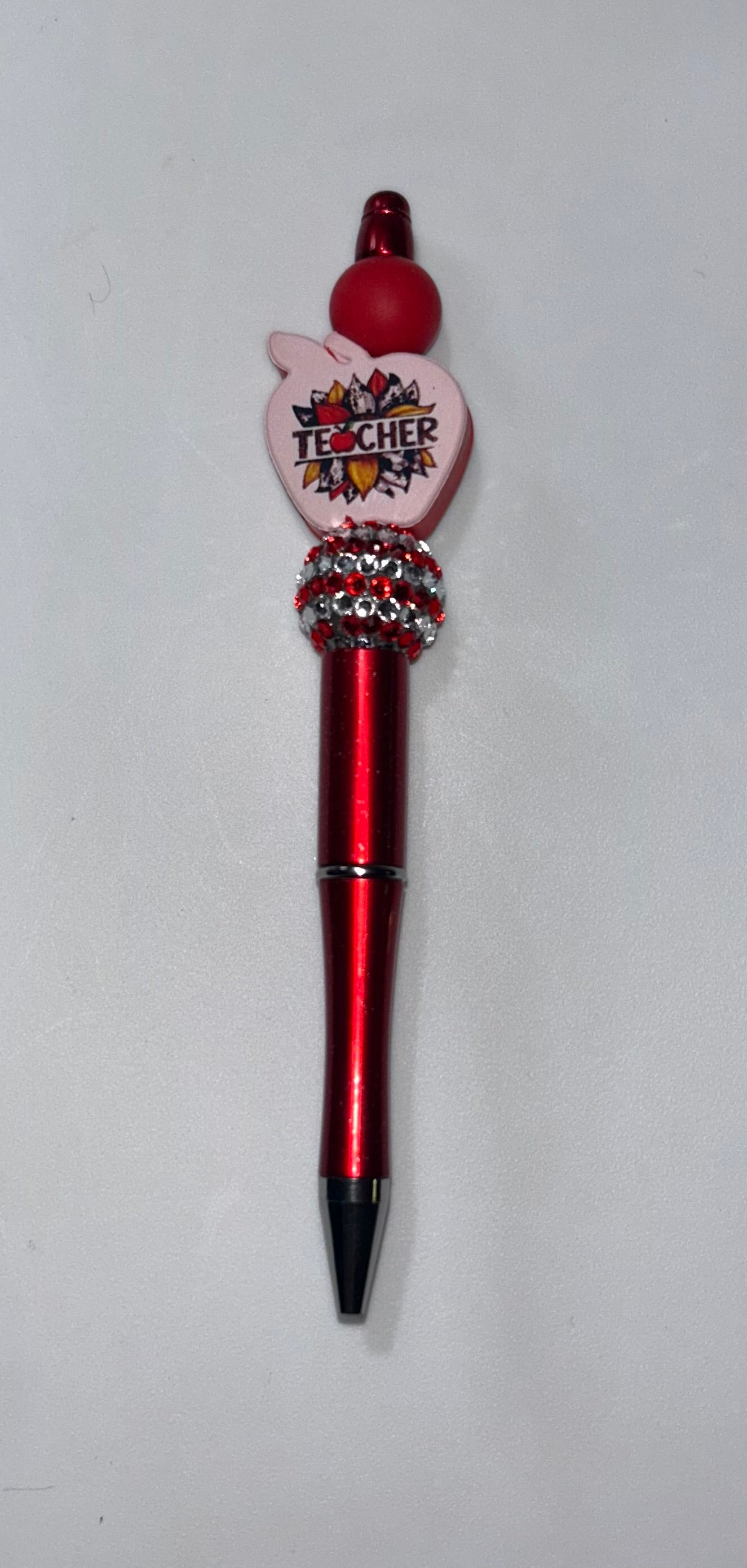 Teacher Red Bling Pen