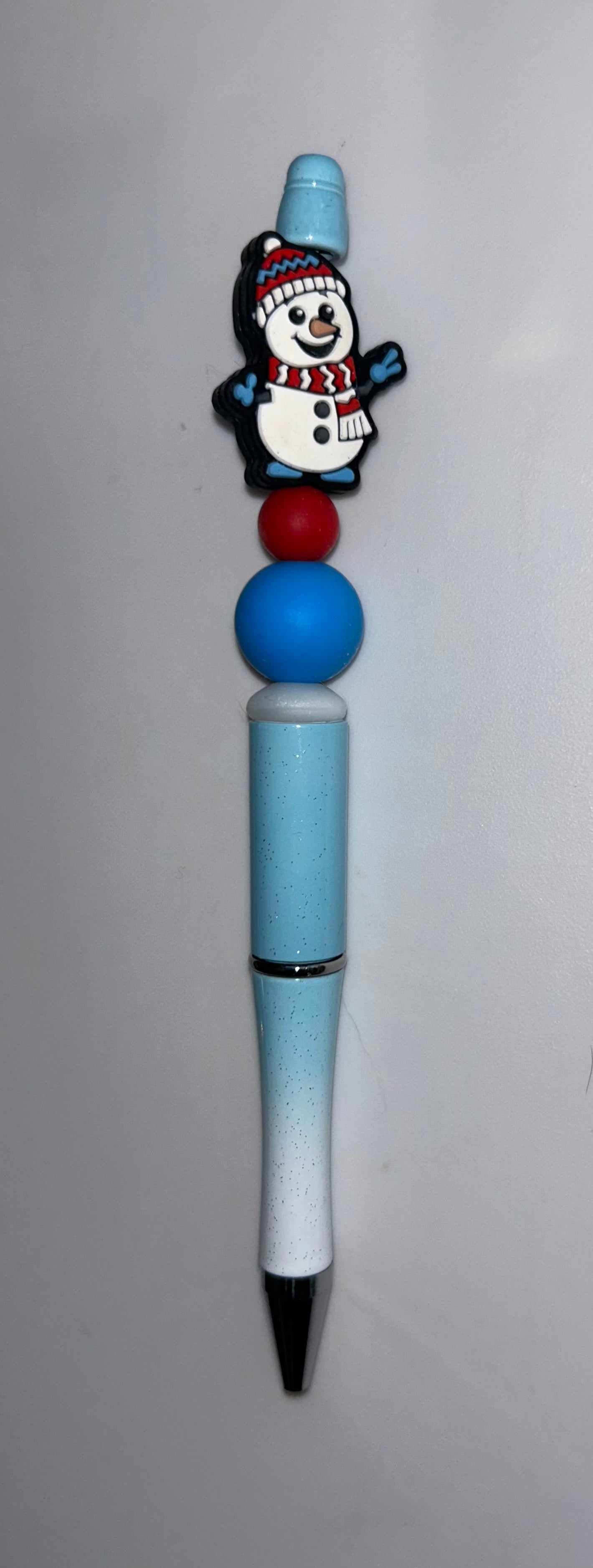 Snowman Blue Ombre Pen
