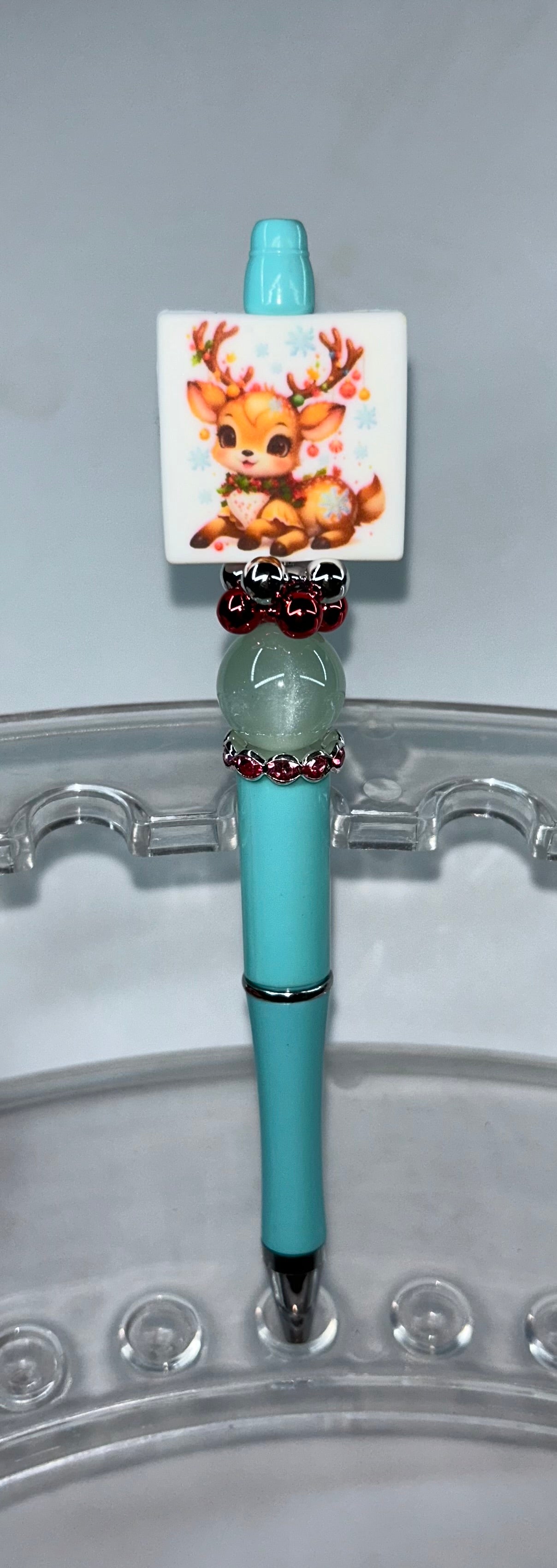 Baby Deer Teal Pen